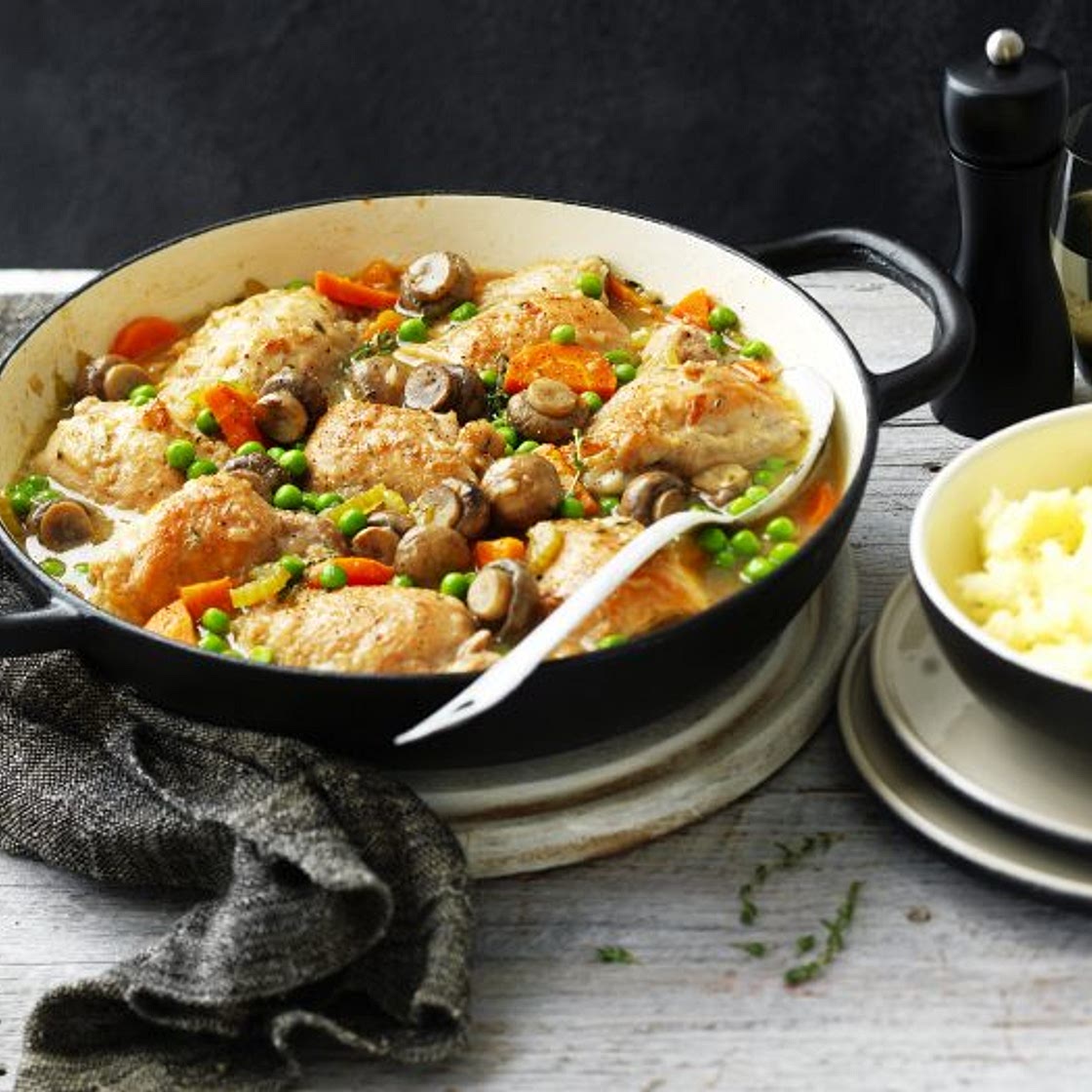 One-Pot Chicken & Mushroom Casserole