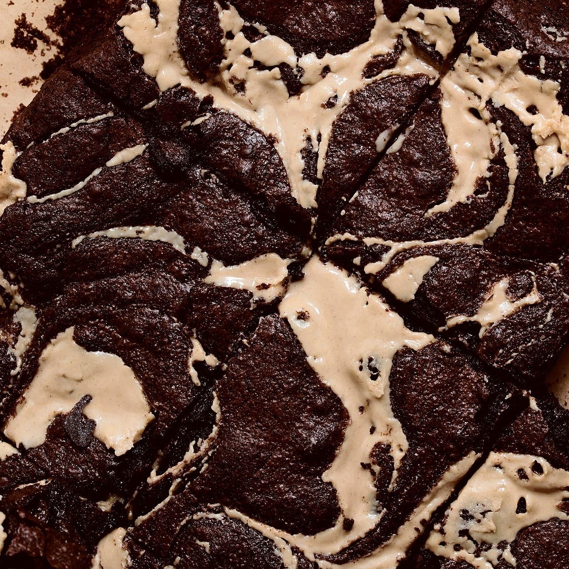 Tahini and Halva Brownies