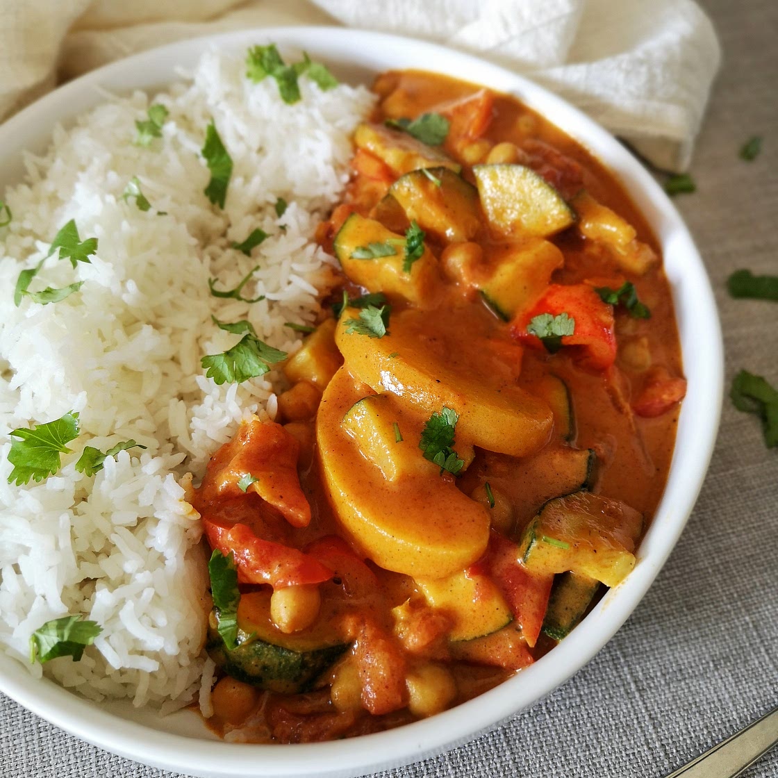 Super snelle Indiase curry met veel groente