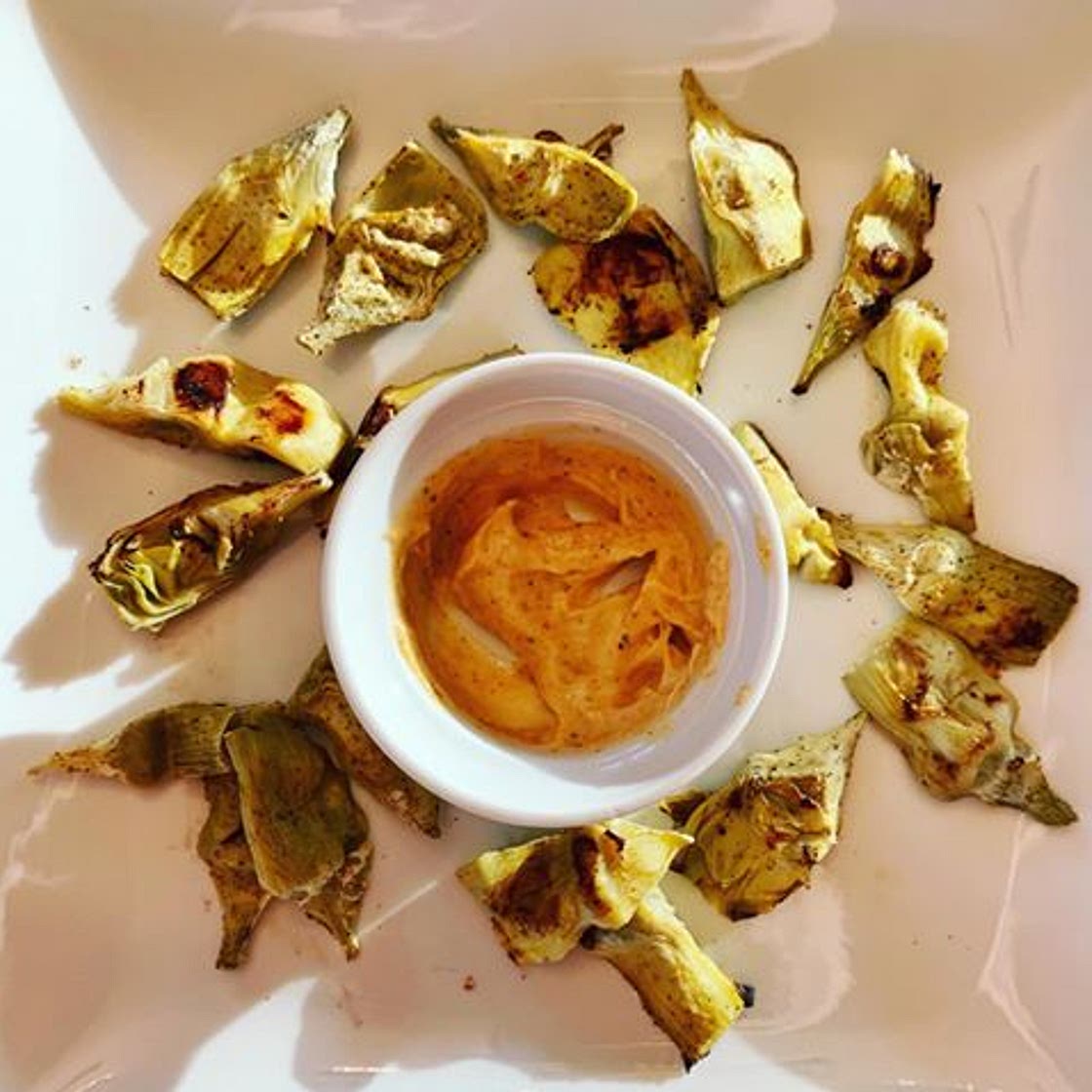 Roasted Lemon Artichoke appetizer low carb