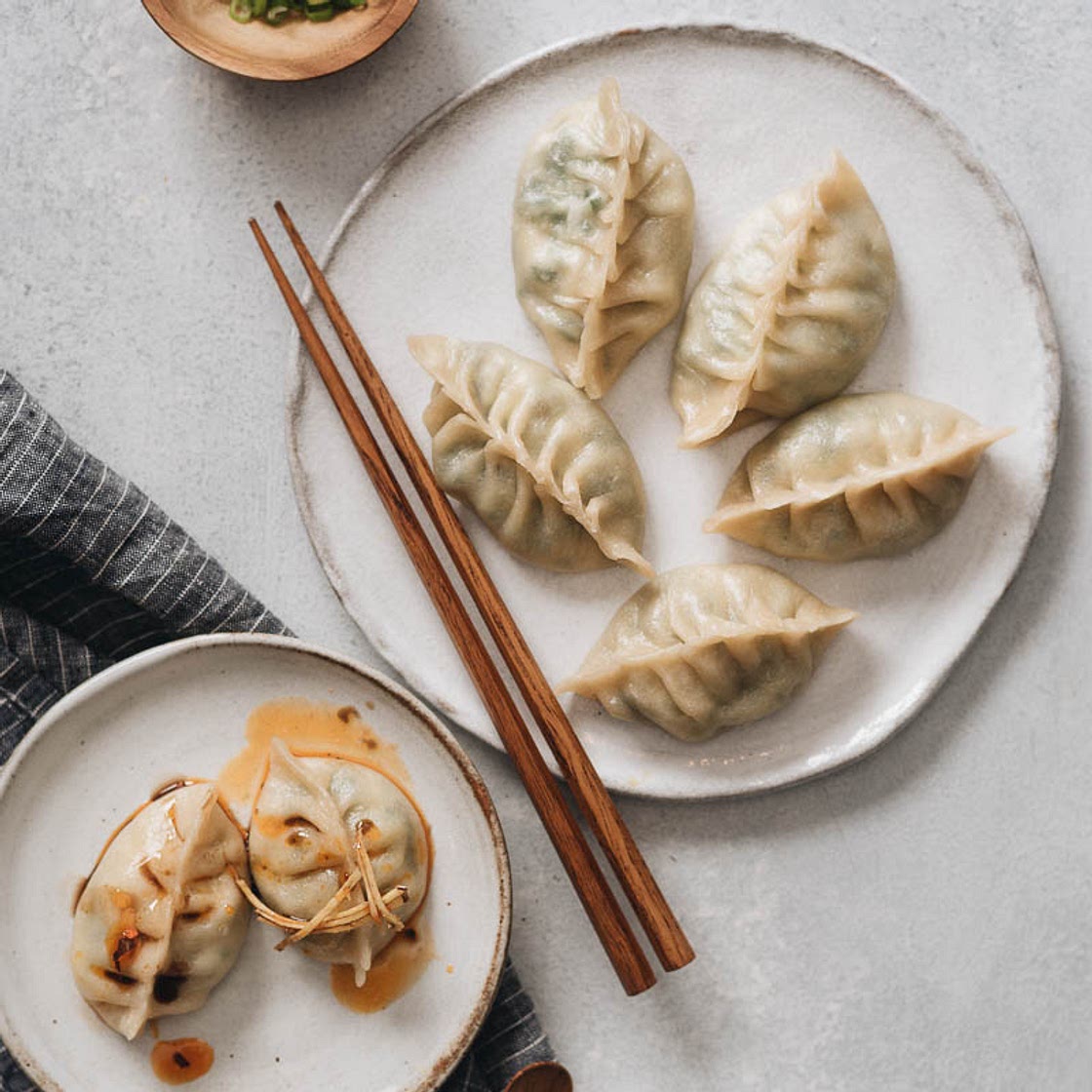 Nepali Momos with Spinach and Ricotta