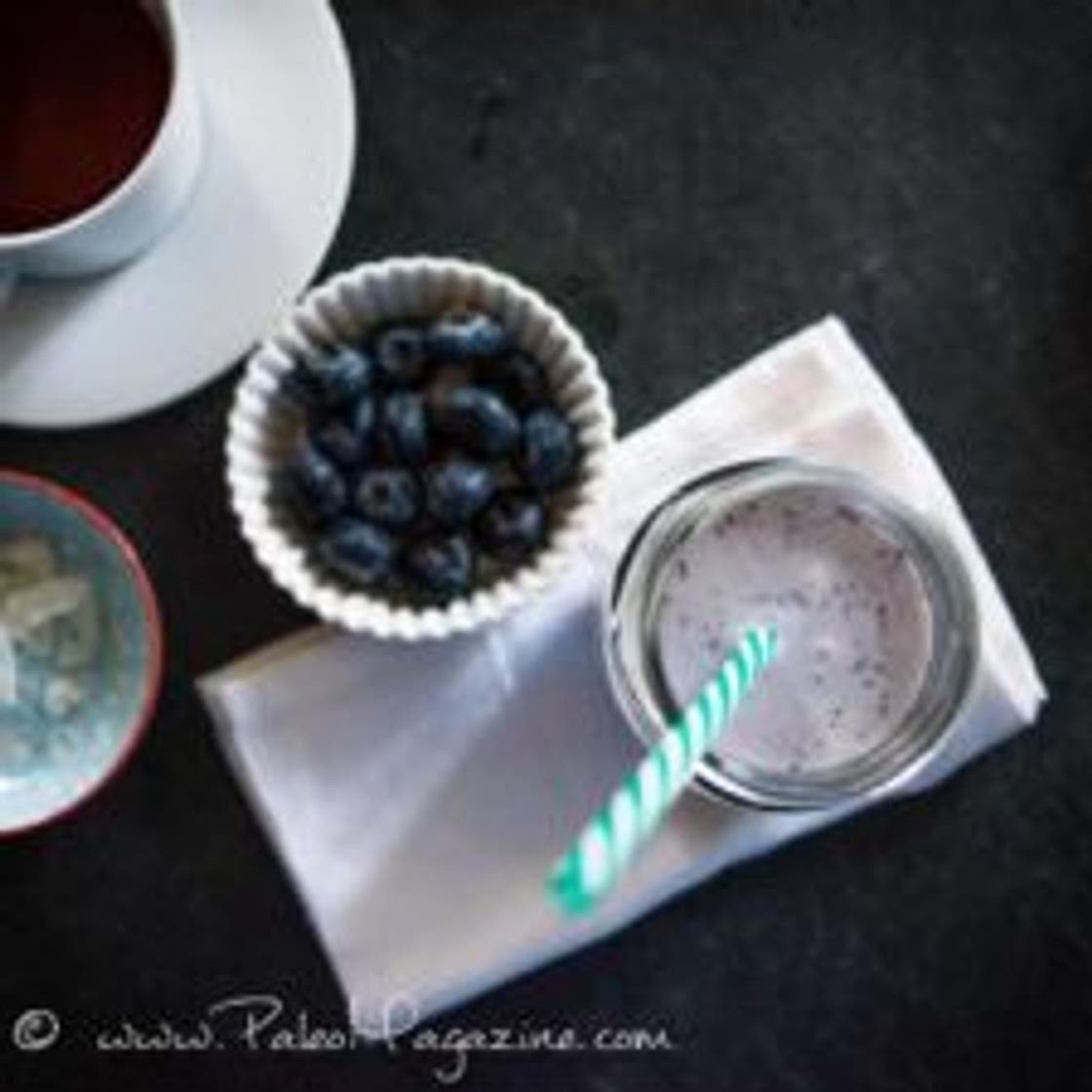 Blueberry Coconut Yogurt Smoothie Recipe [Paleo, Keto, AIP]