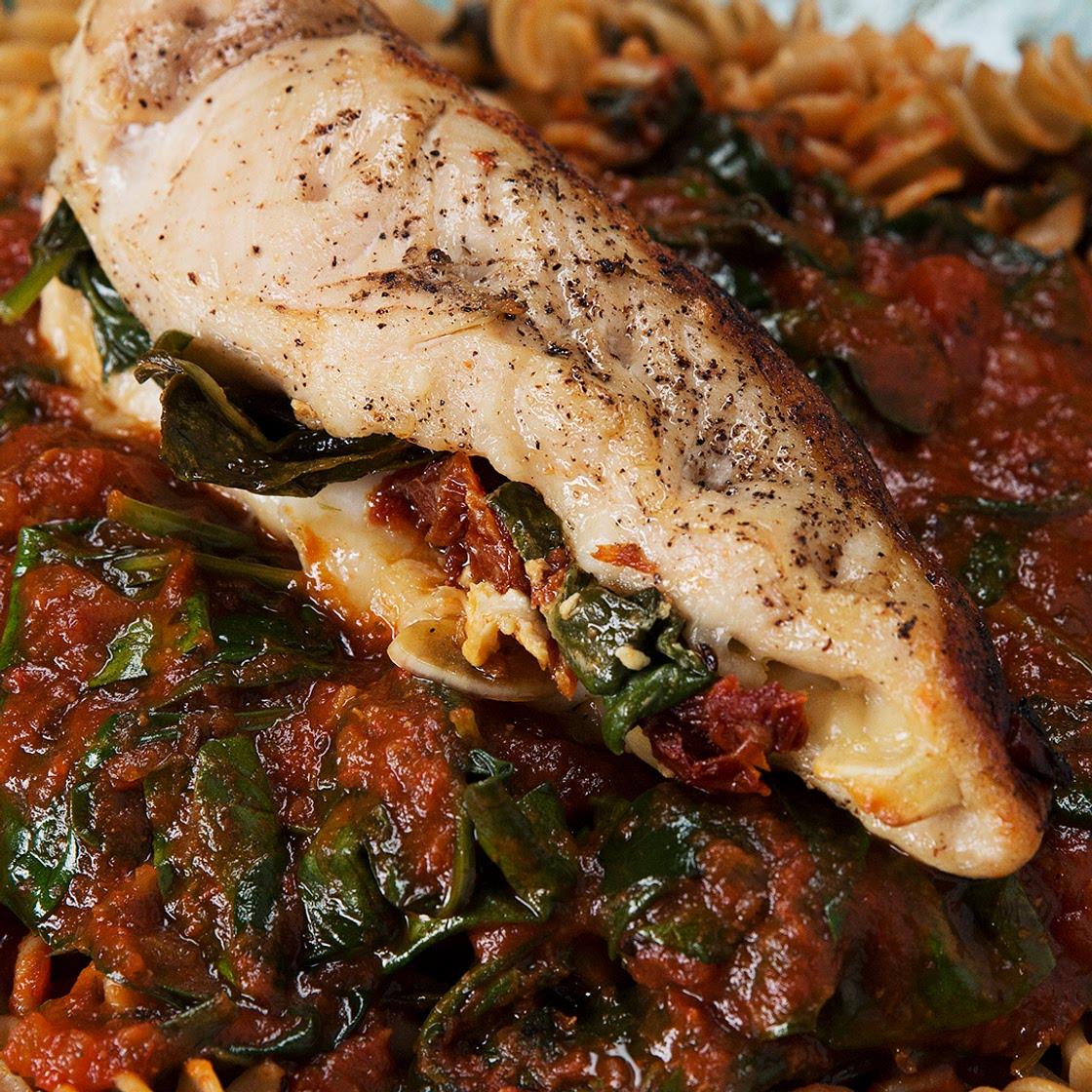 Sun-dried Tomato & Spinach–stuffed Chicken Recipe by Tasty