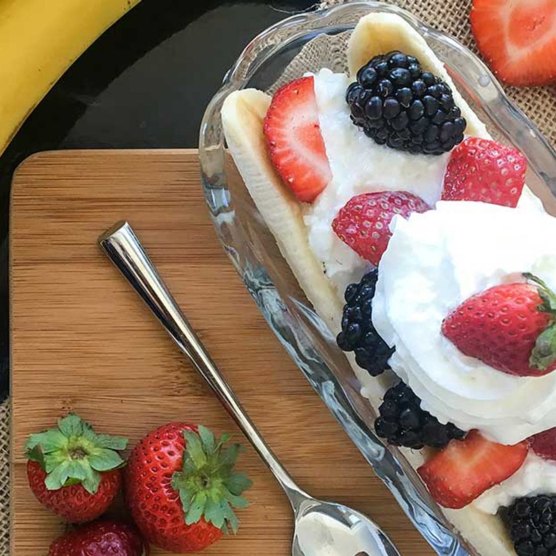 Protein Packed Breakfast Banana Split