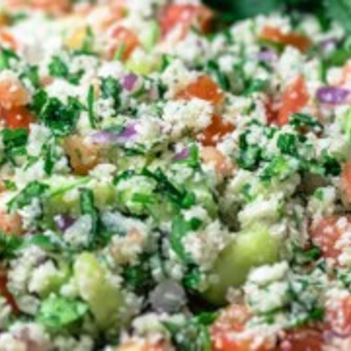 Mediterranean Cauliflower Salad, Tabouli-Style