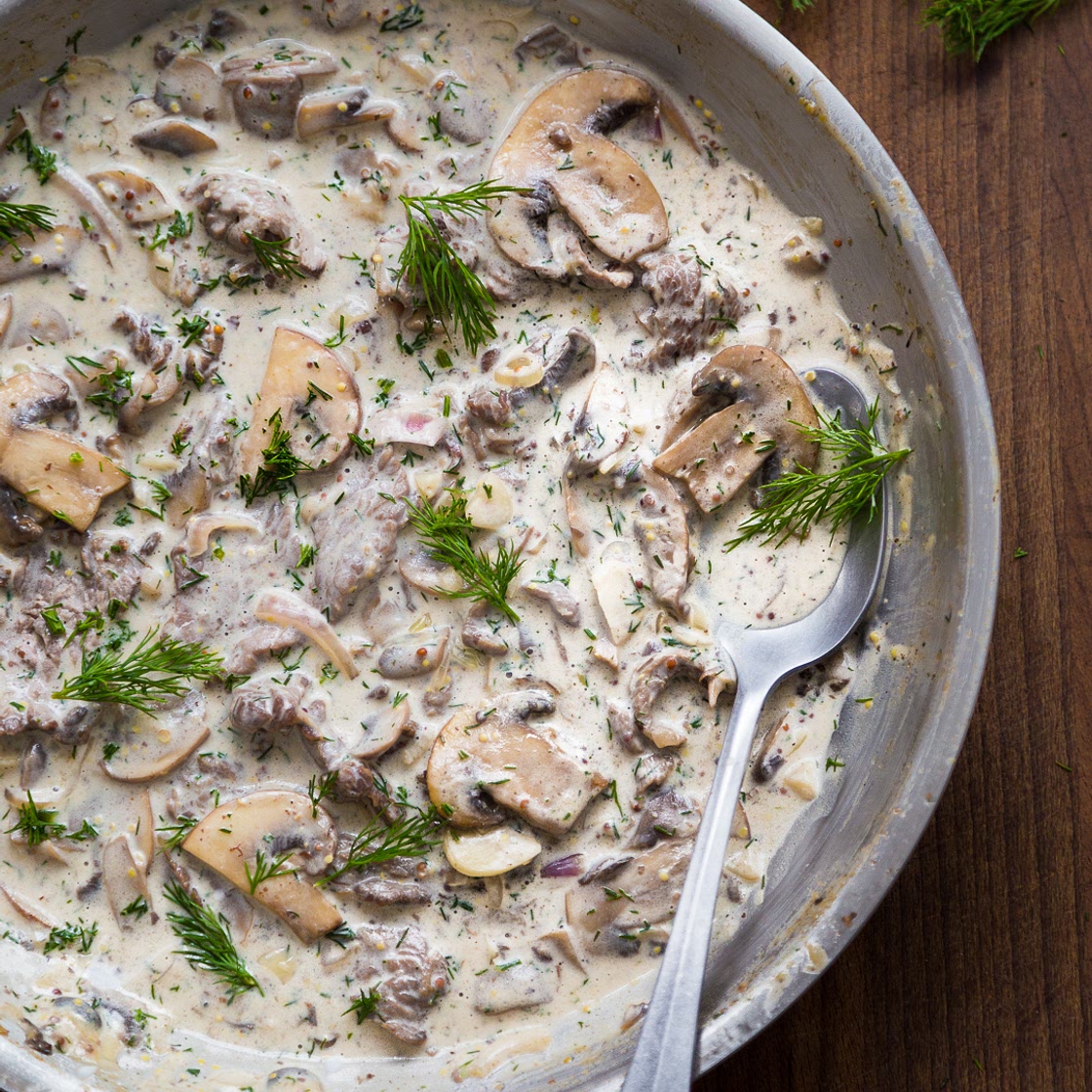 Whole30 Beef Stroganoff