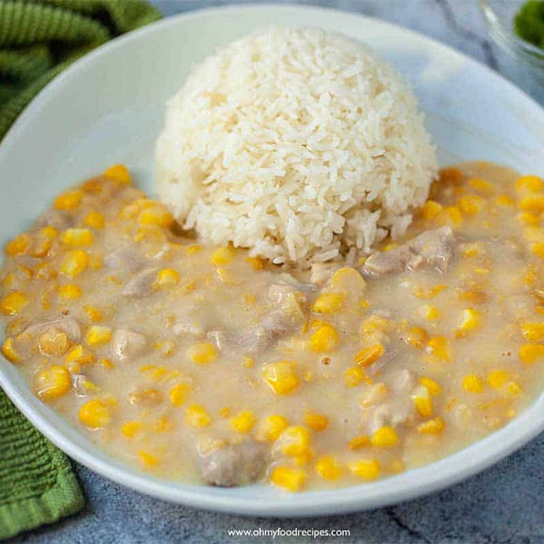 Cream corn chicken rice