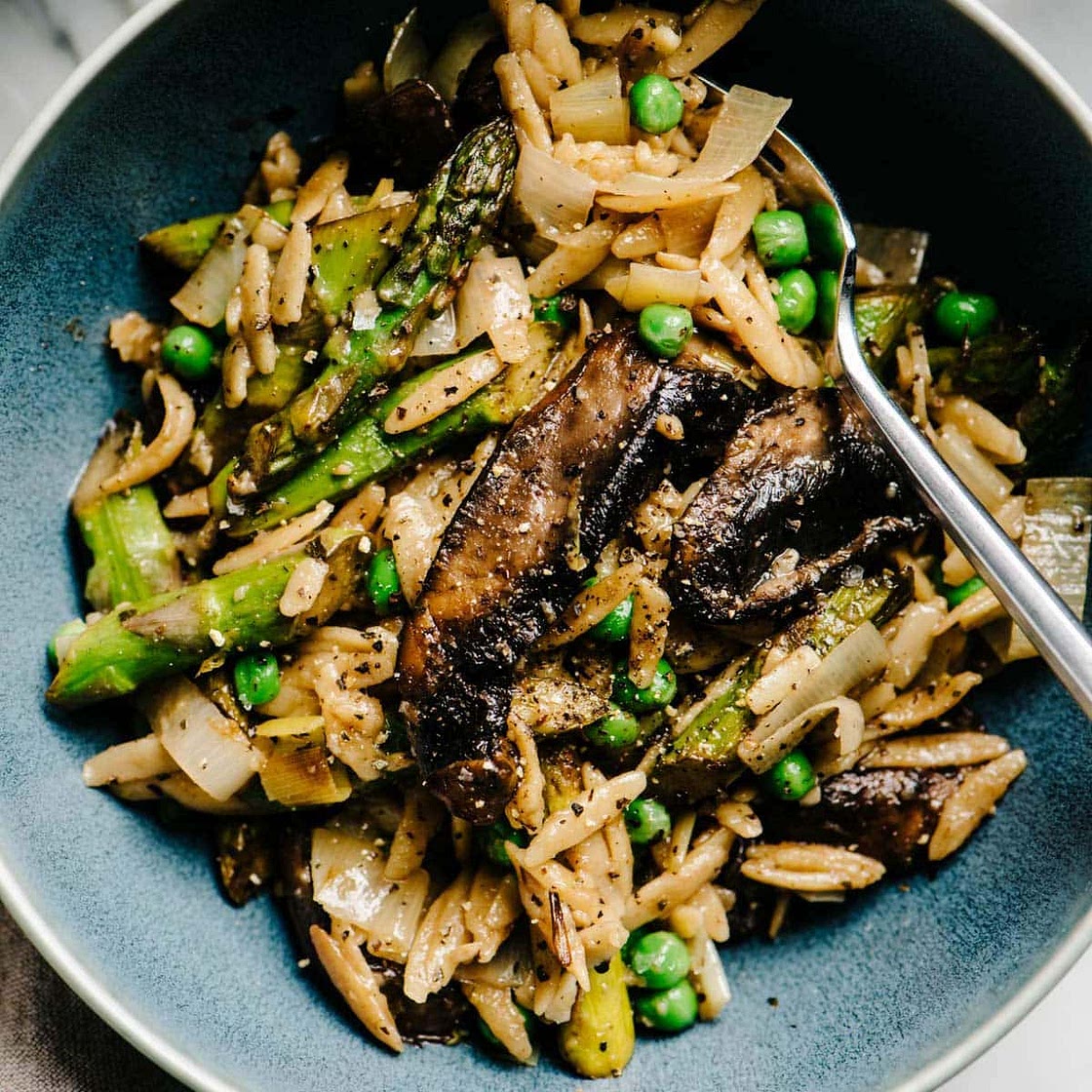 Lemon Orzo with Spring Vegetables