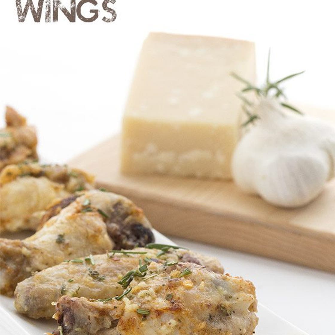 Garlic Parmesan Wings (Low Carb) - adapted from Steamy Kitchen