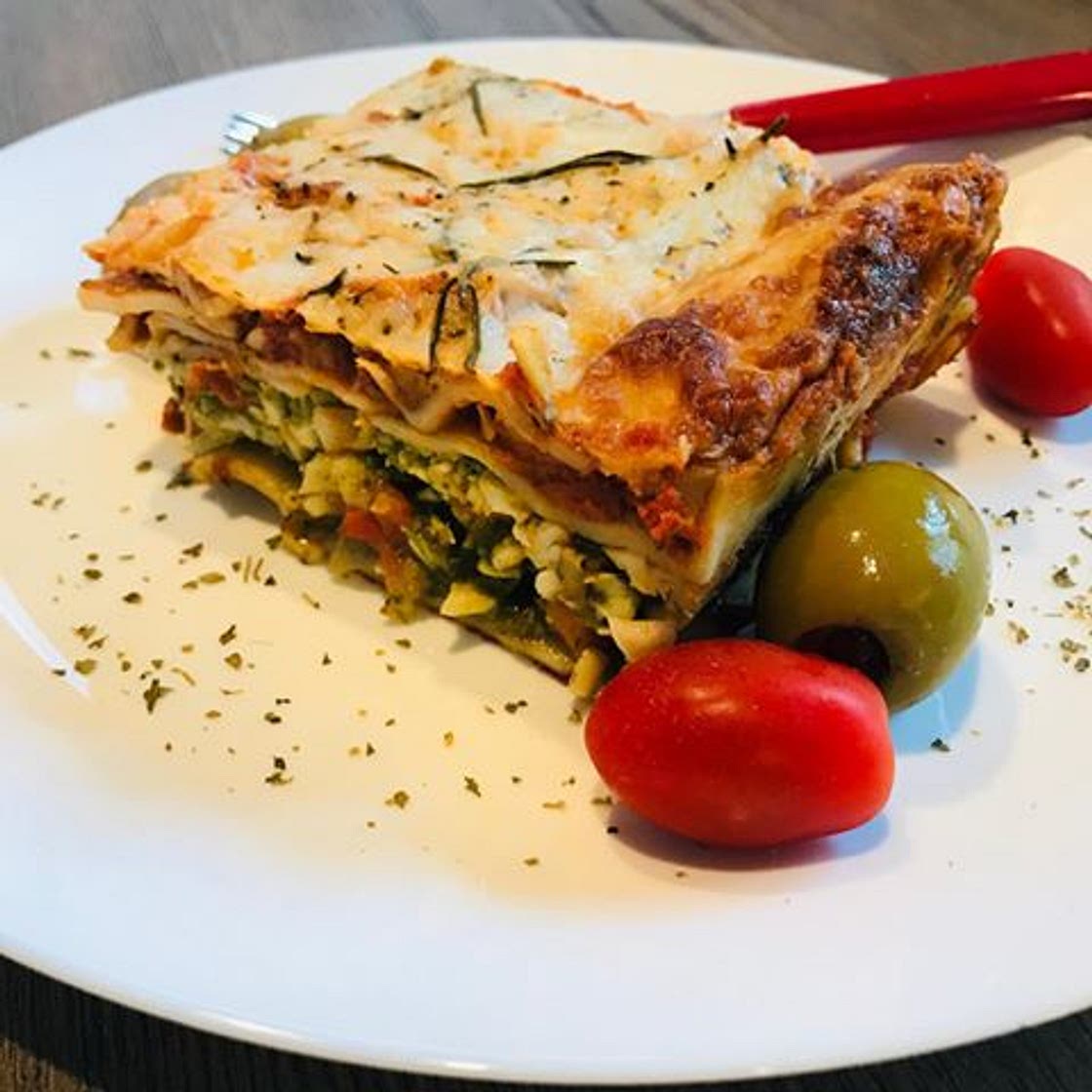 Gluten-free Veggie and cheese lasagna