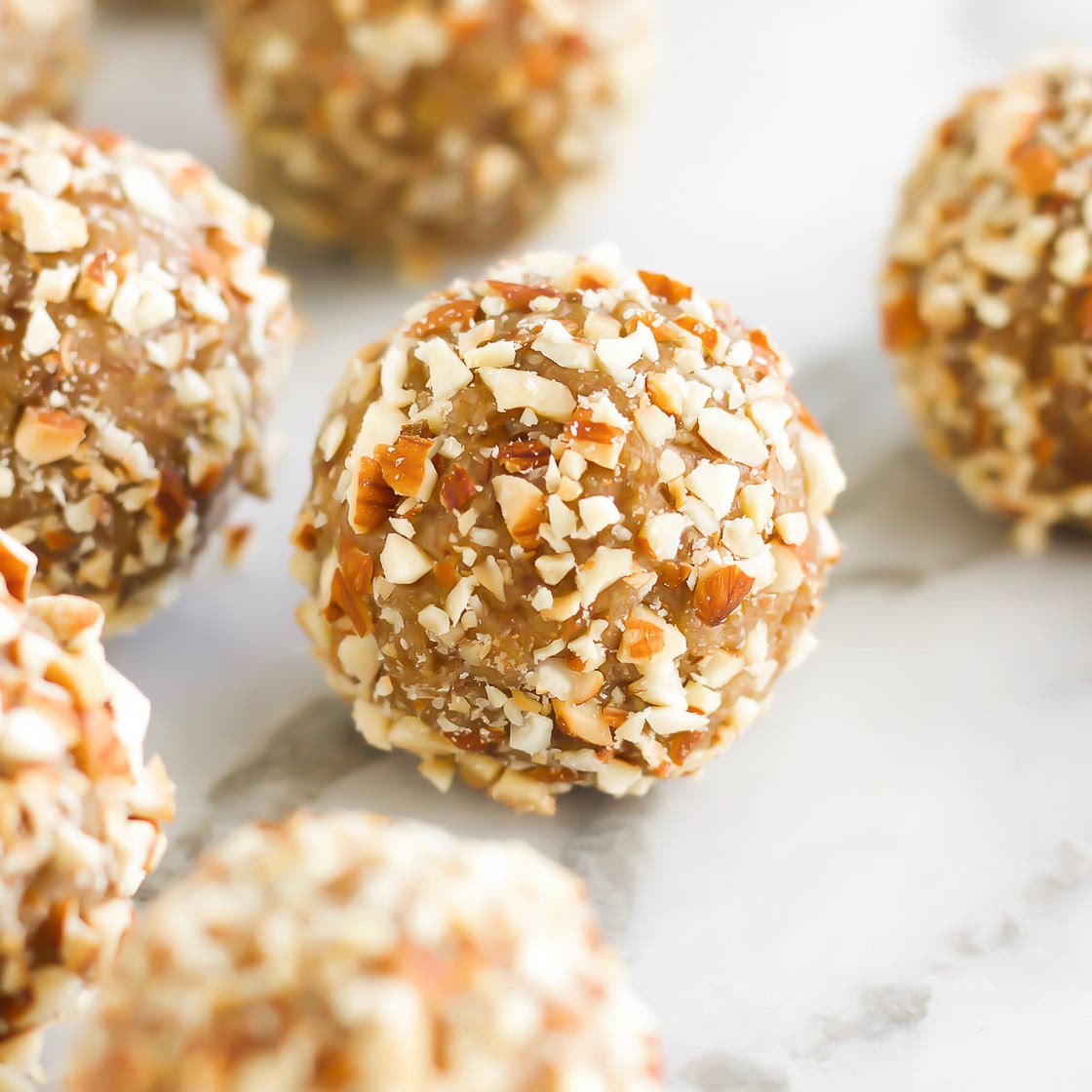 Vegan Salted Caramel Almond Balls