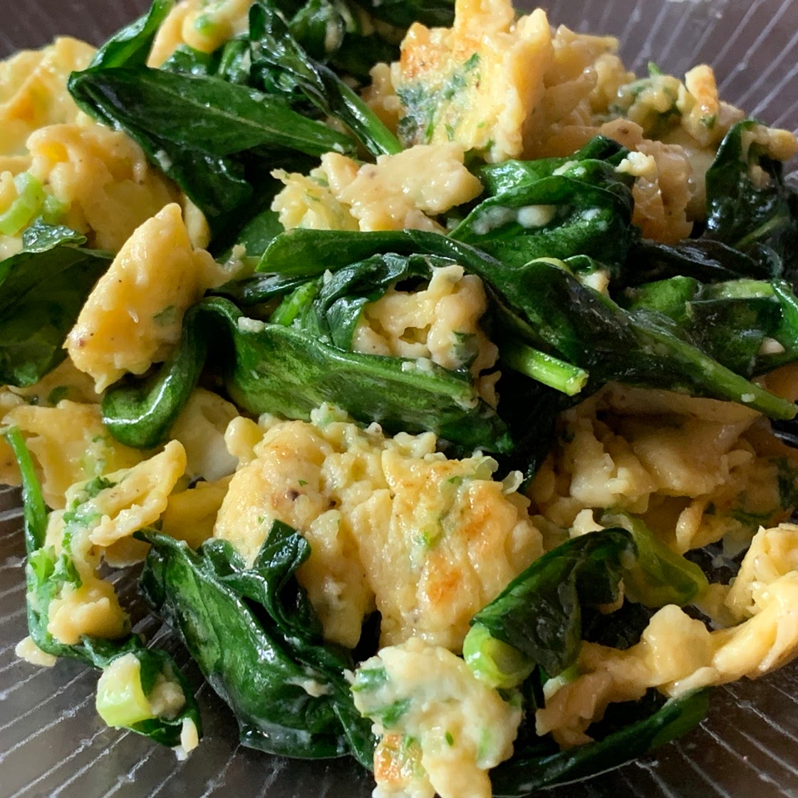 Lime infused scrambled eggs (low carbs low sodium)