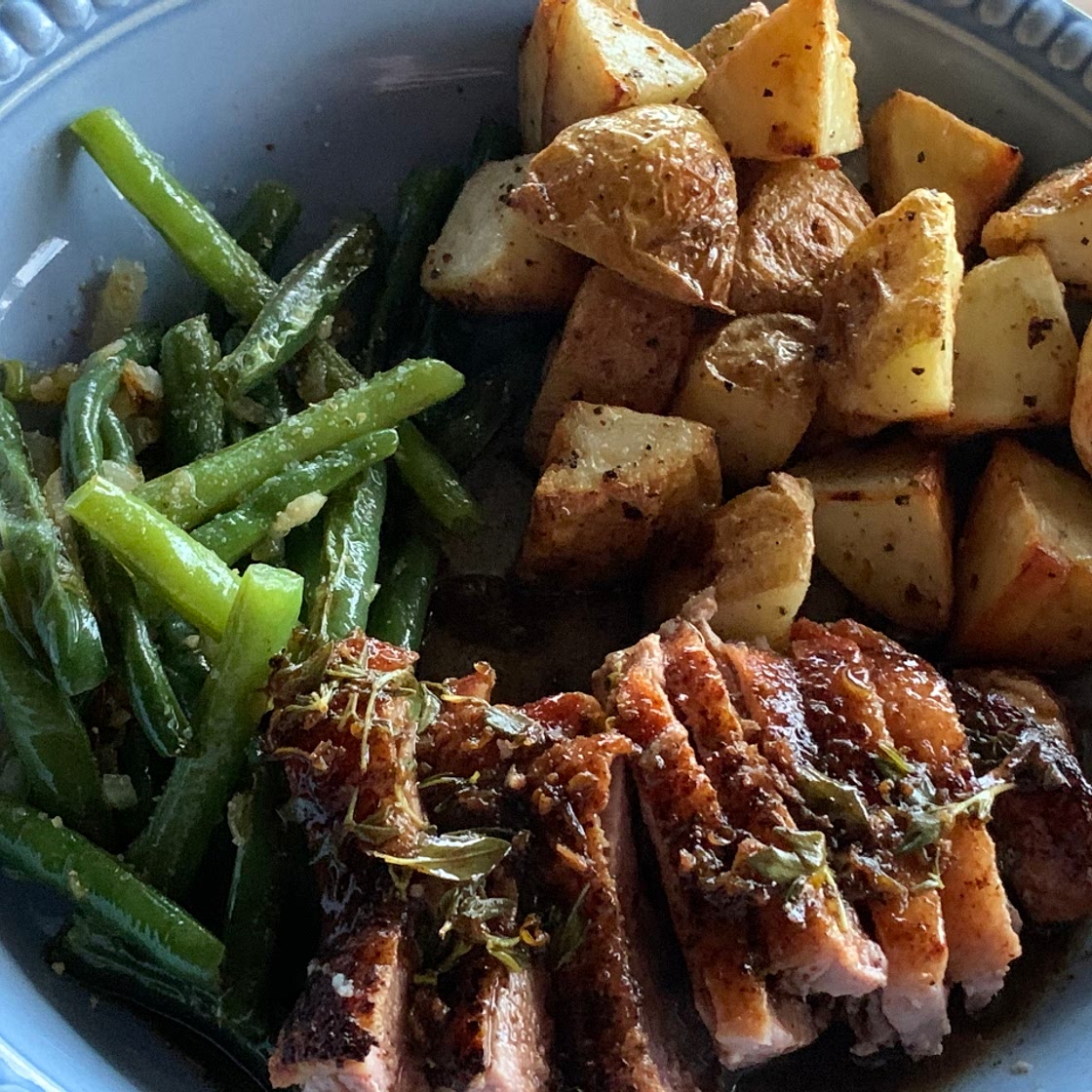 Duck a l’orange (no added salt or sugar)
