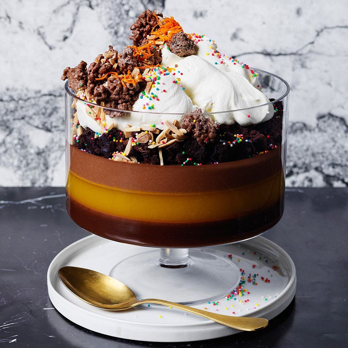 Birthday cake trifle