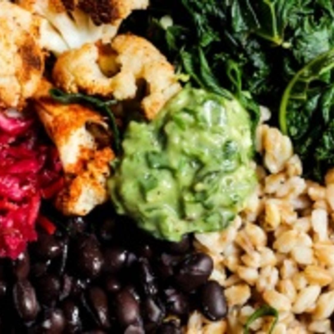 Black Bean Buddha Bowl with Avocado Pesto