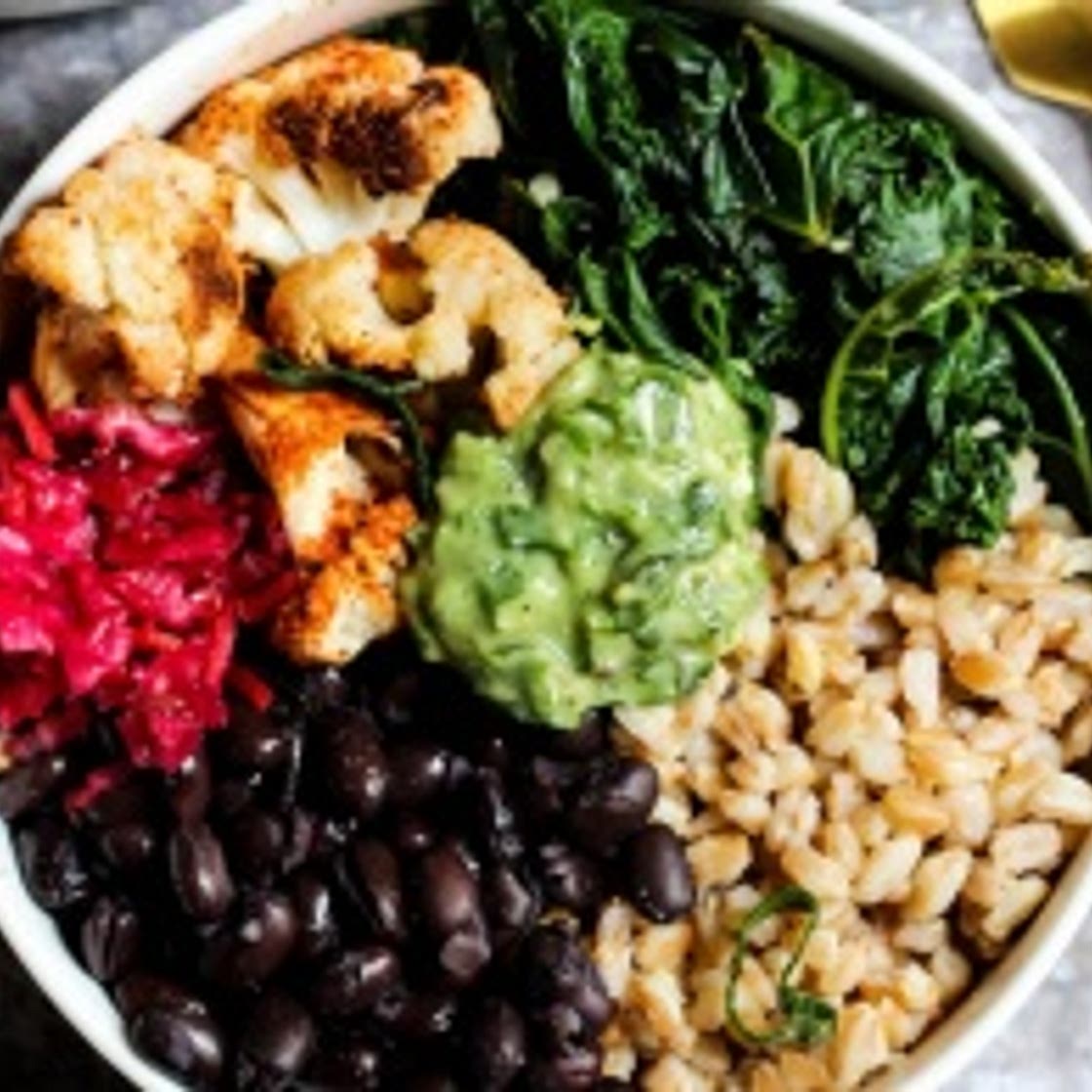Black Bean Buddha Bowl with Avocado Pesto
