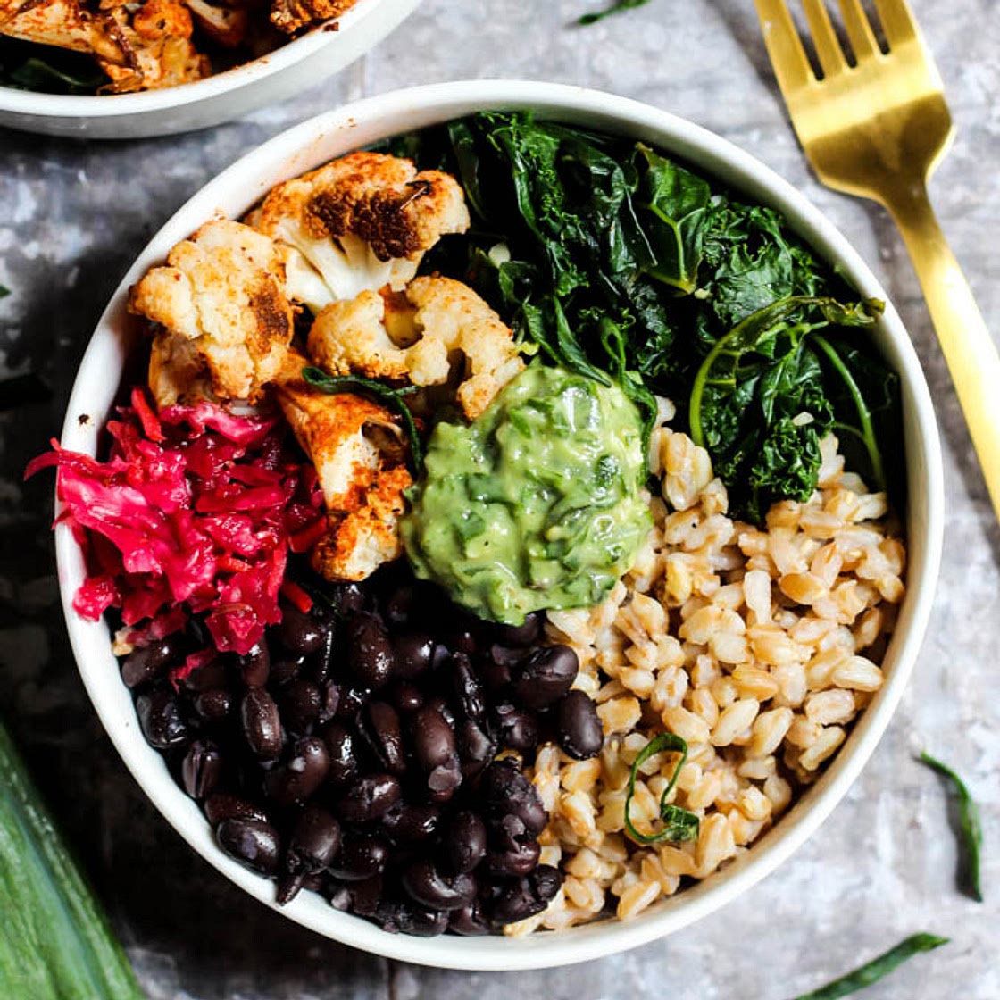 Black Bean Power Bowl with Avocado Pesto