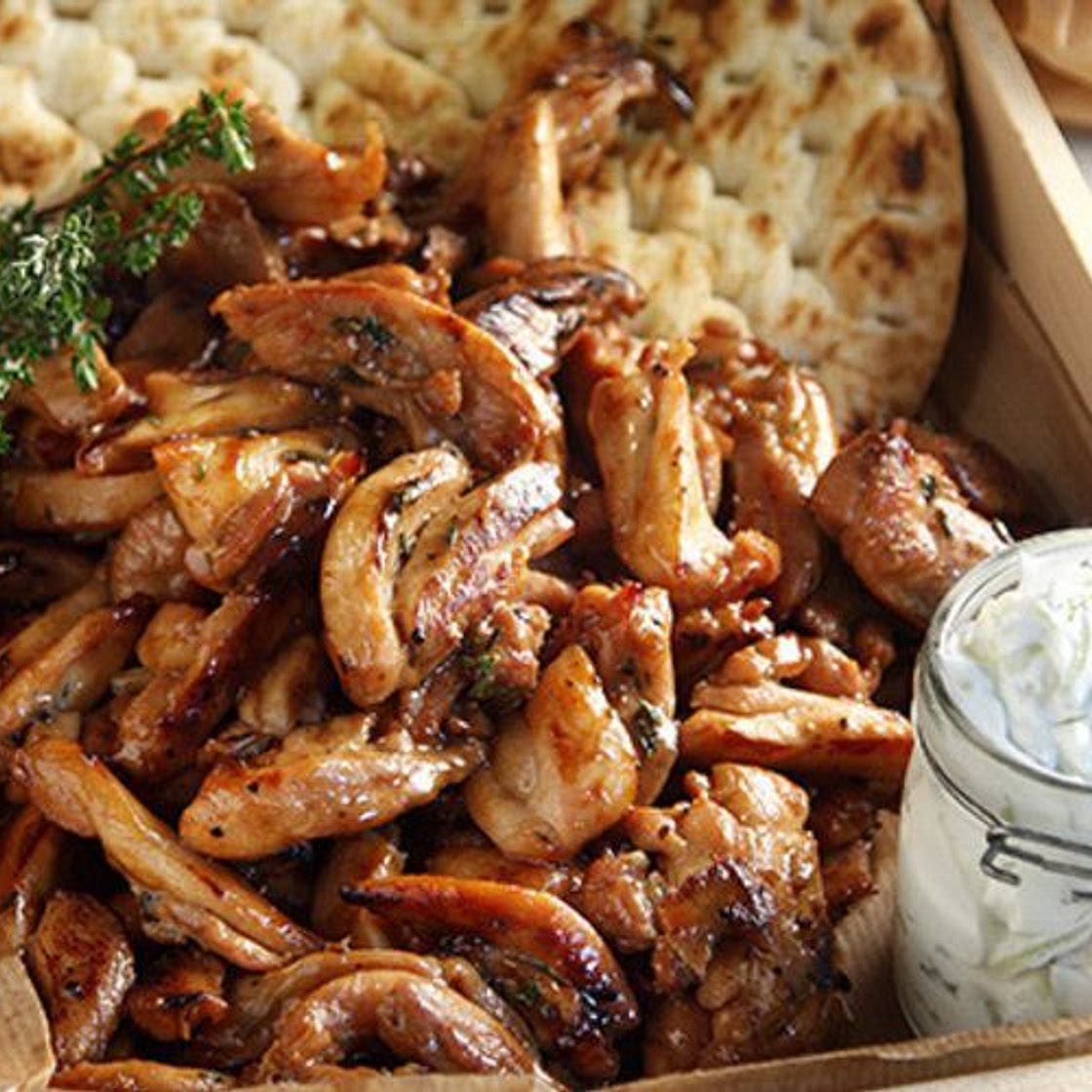 Greek chicken gyro