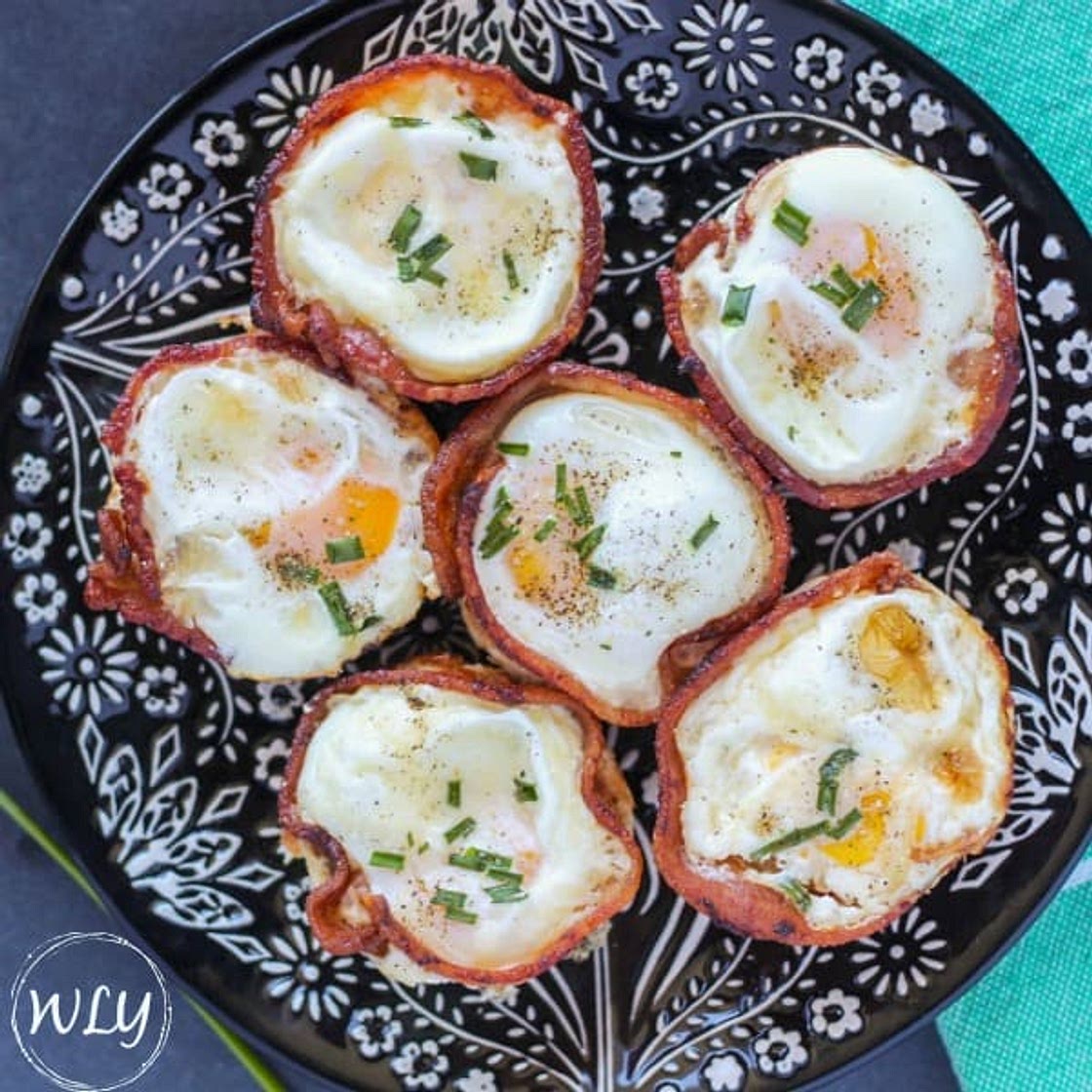 Low Carb Creamy Bacon & Egg Cups