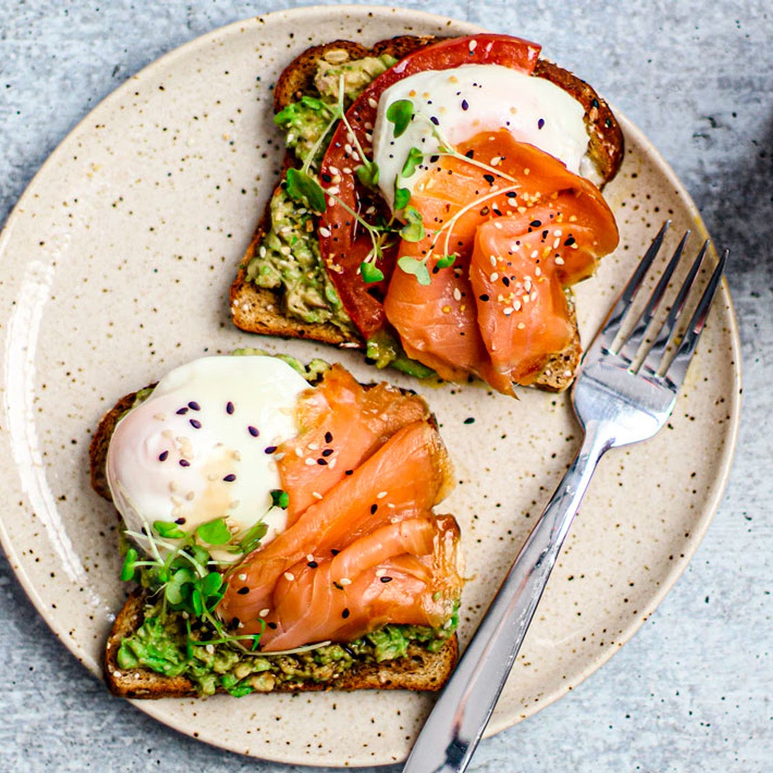 Smoked Salmon + Poached Eggs on Toast