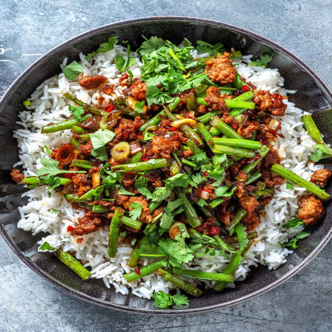 Thai Style Pork Rice Bowl