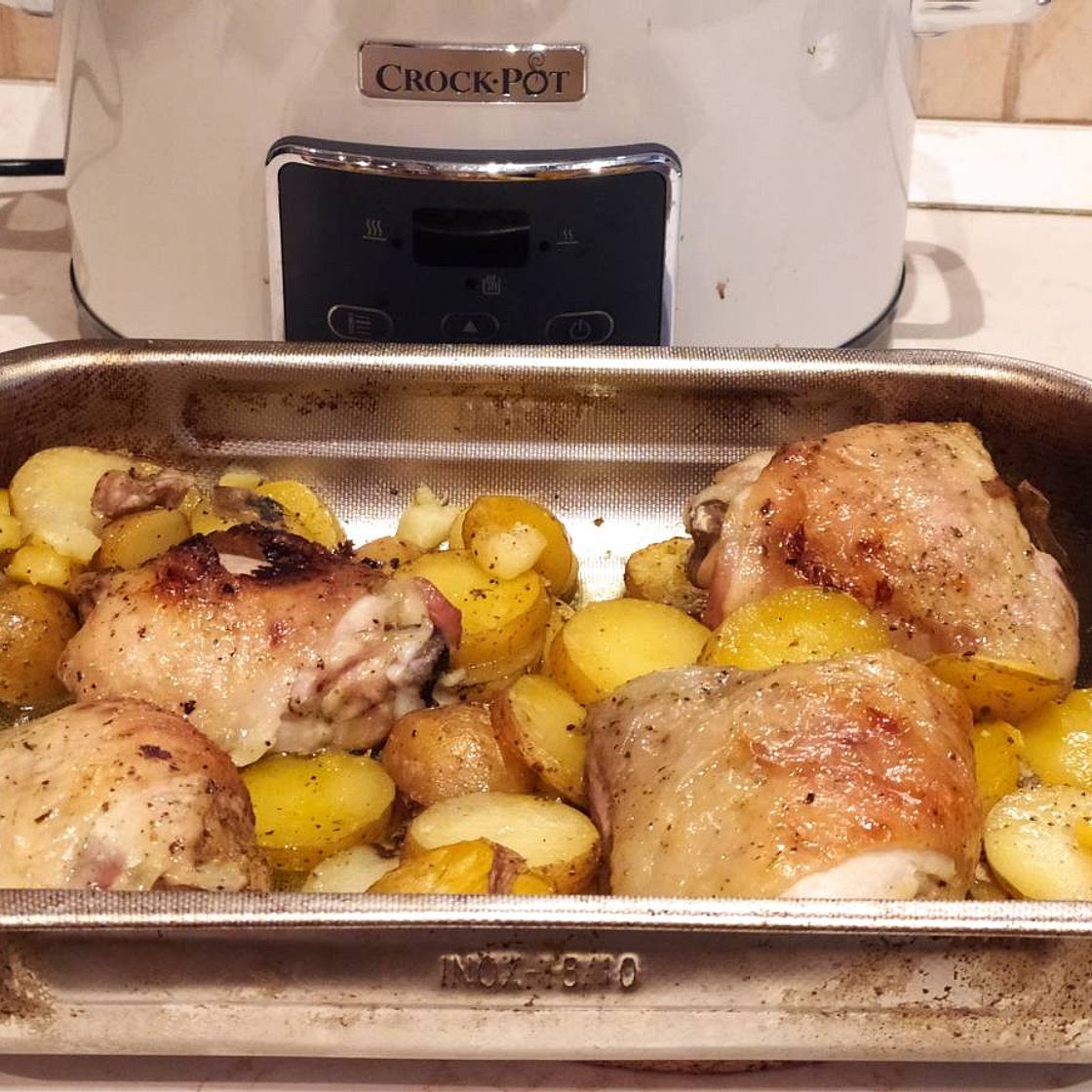 Costolette di maiale con la slowcooker