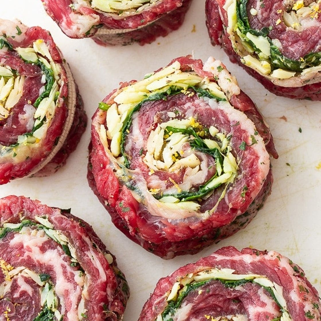 Flank Steak Pinwheels