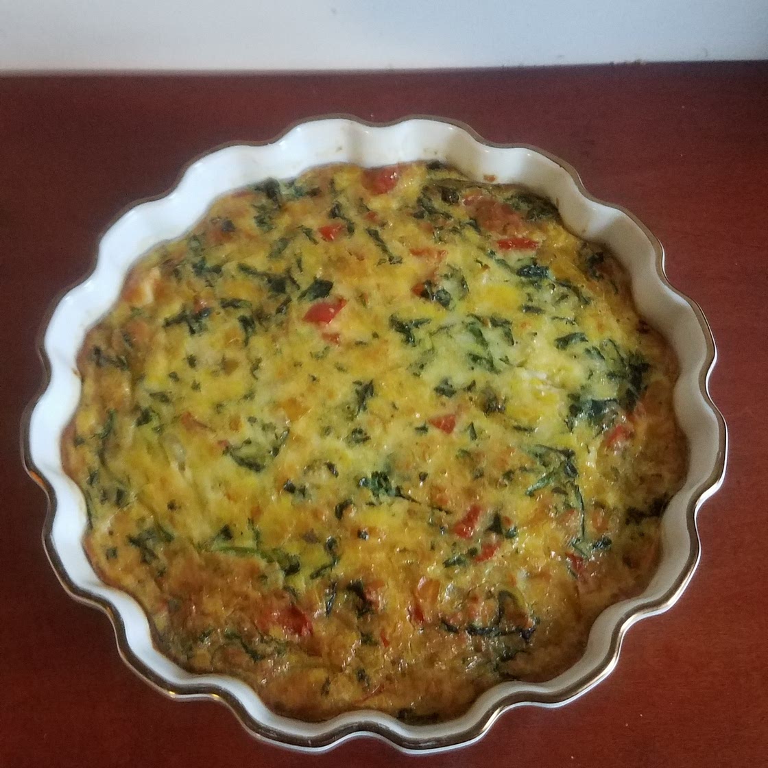 Crustless Spinach Quiche
