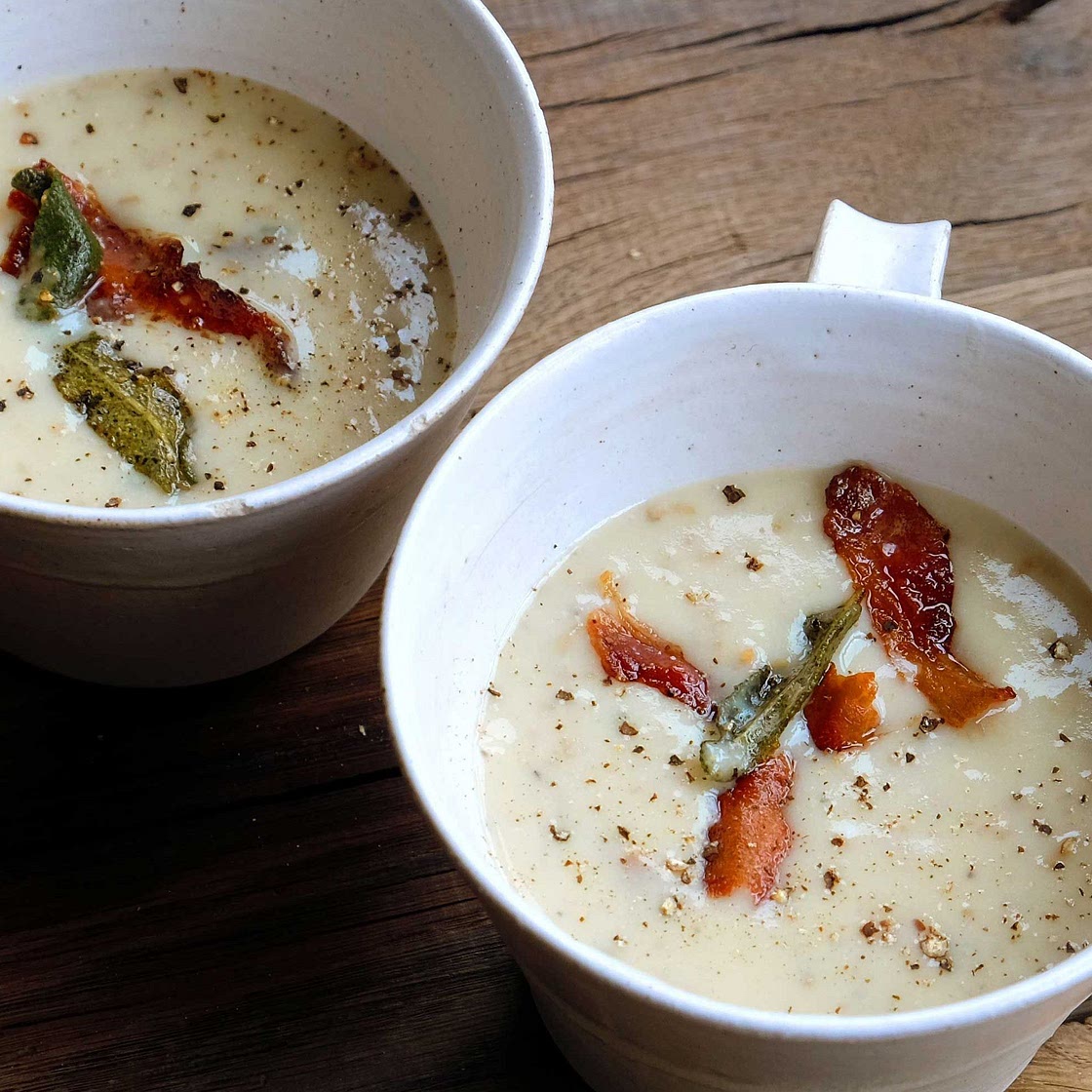 Potato peel soup