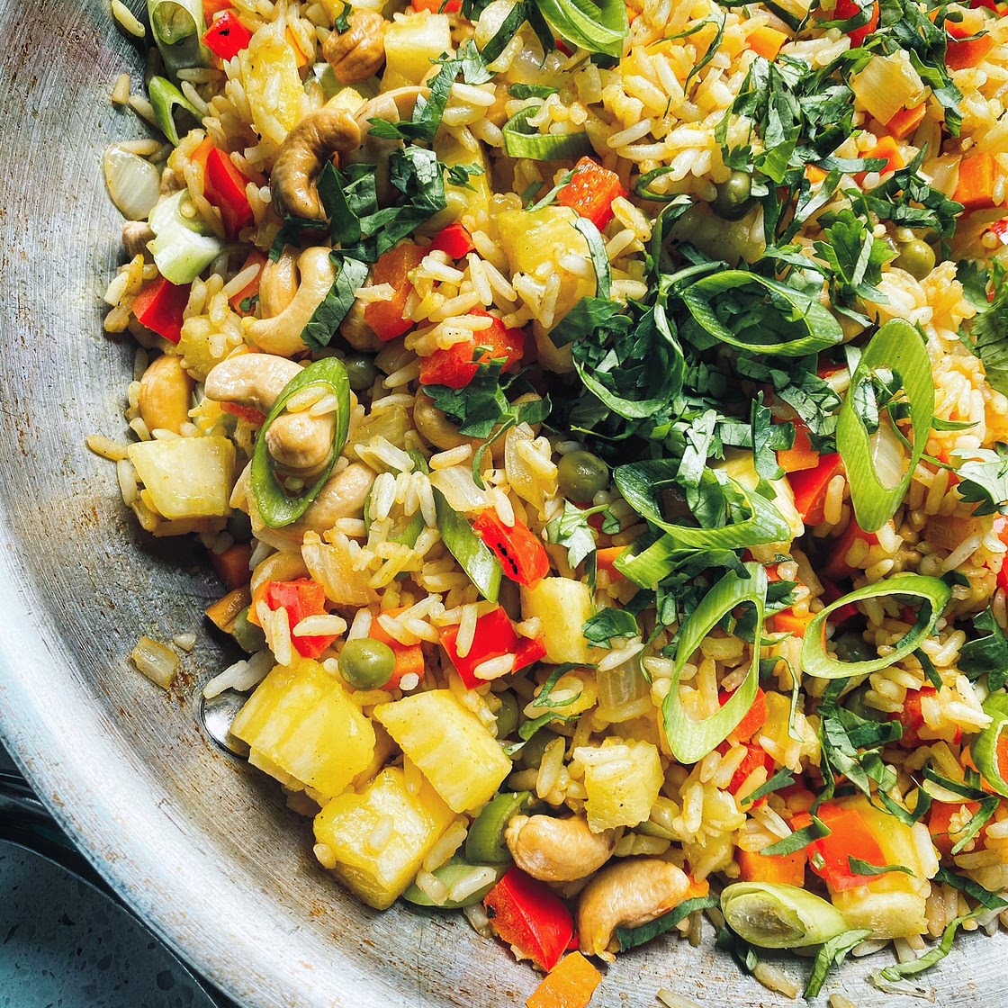 Pineapple Cashew Fried Rice • Chef Jen