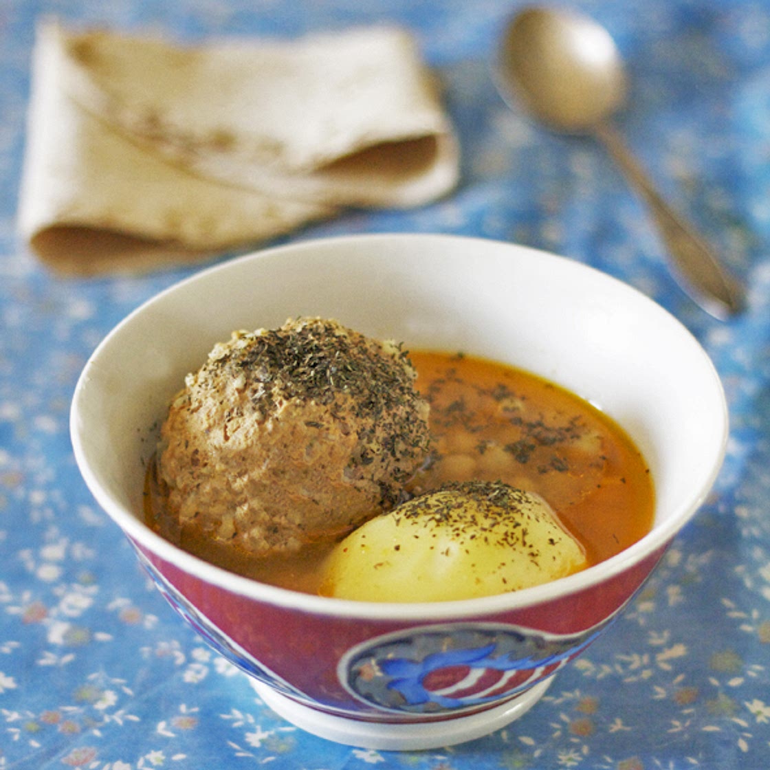 Kufte-Bozbash or Azerbaijani Meatball Soup | AZ Cookbook