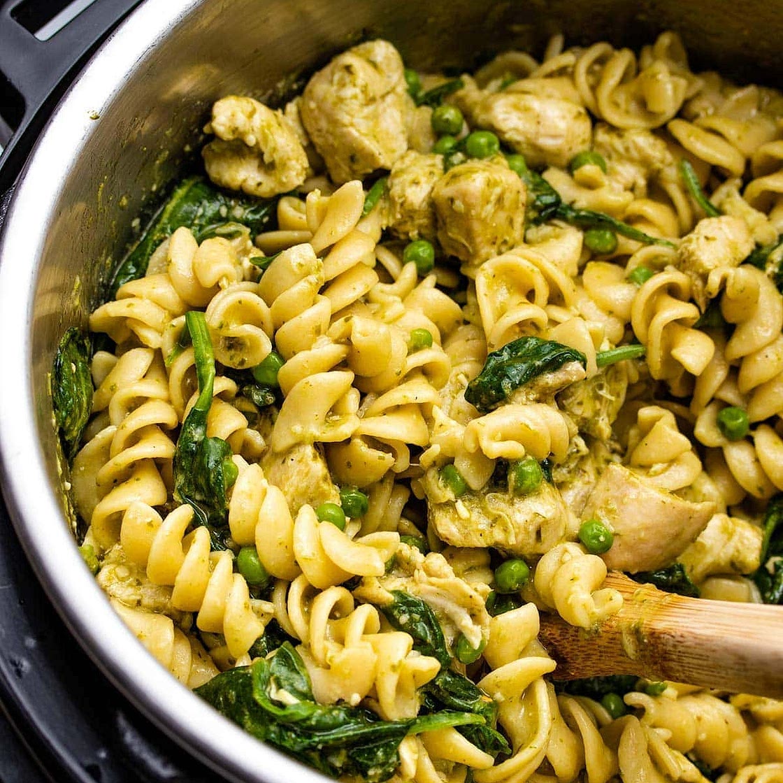 Instant Pot Pesto Chicken Pasta