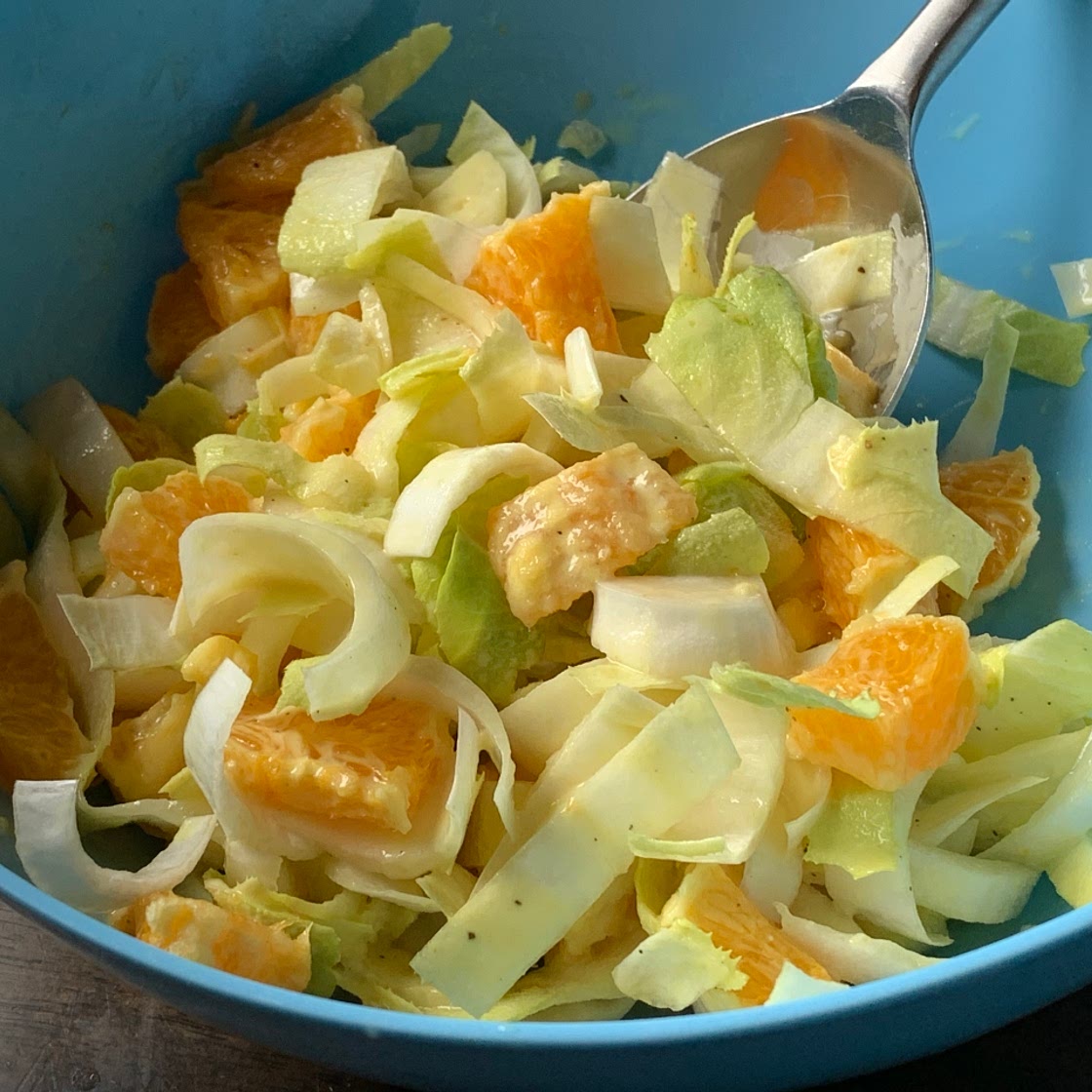 Chicory & orange salad (low salt)