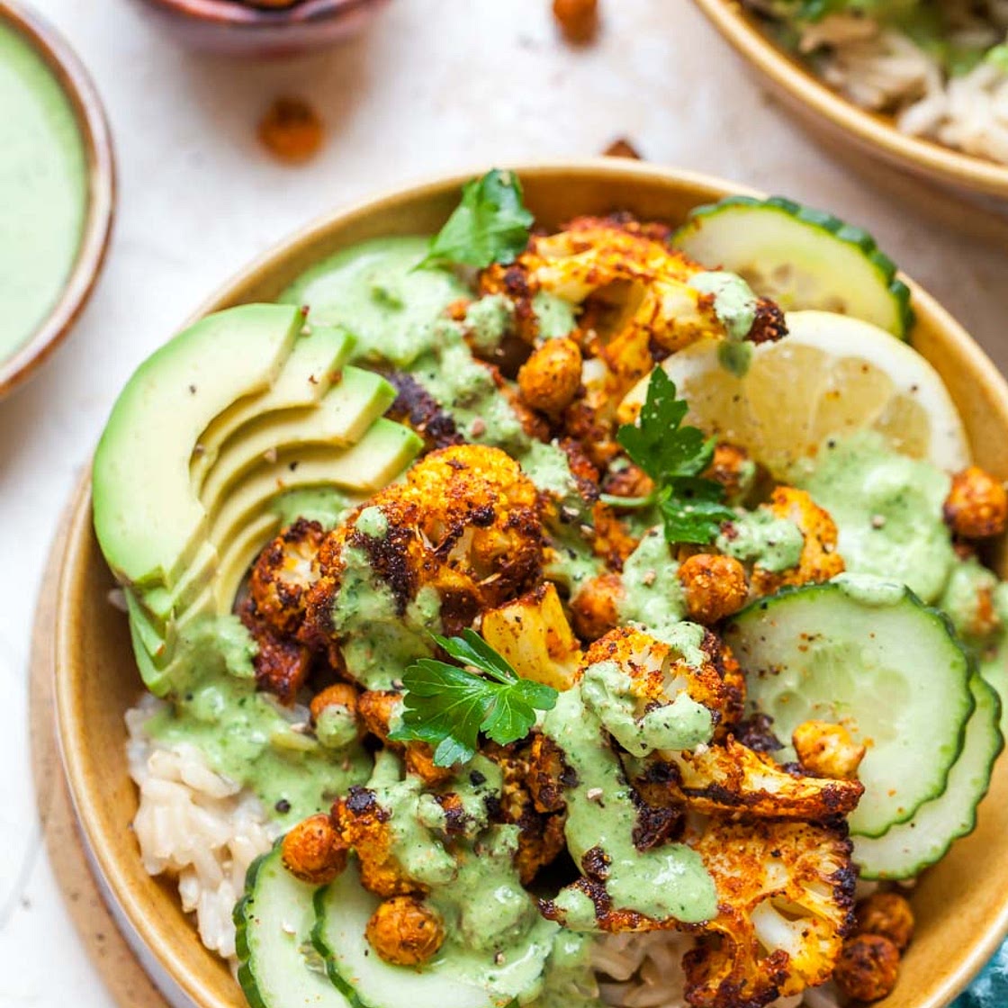 Cauliflower Shawarma Bowls