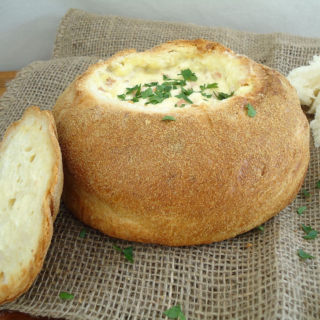 Bacon and Cheese Cob Loaf Recipe