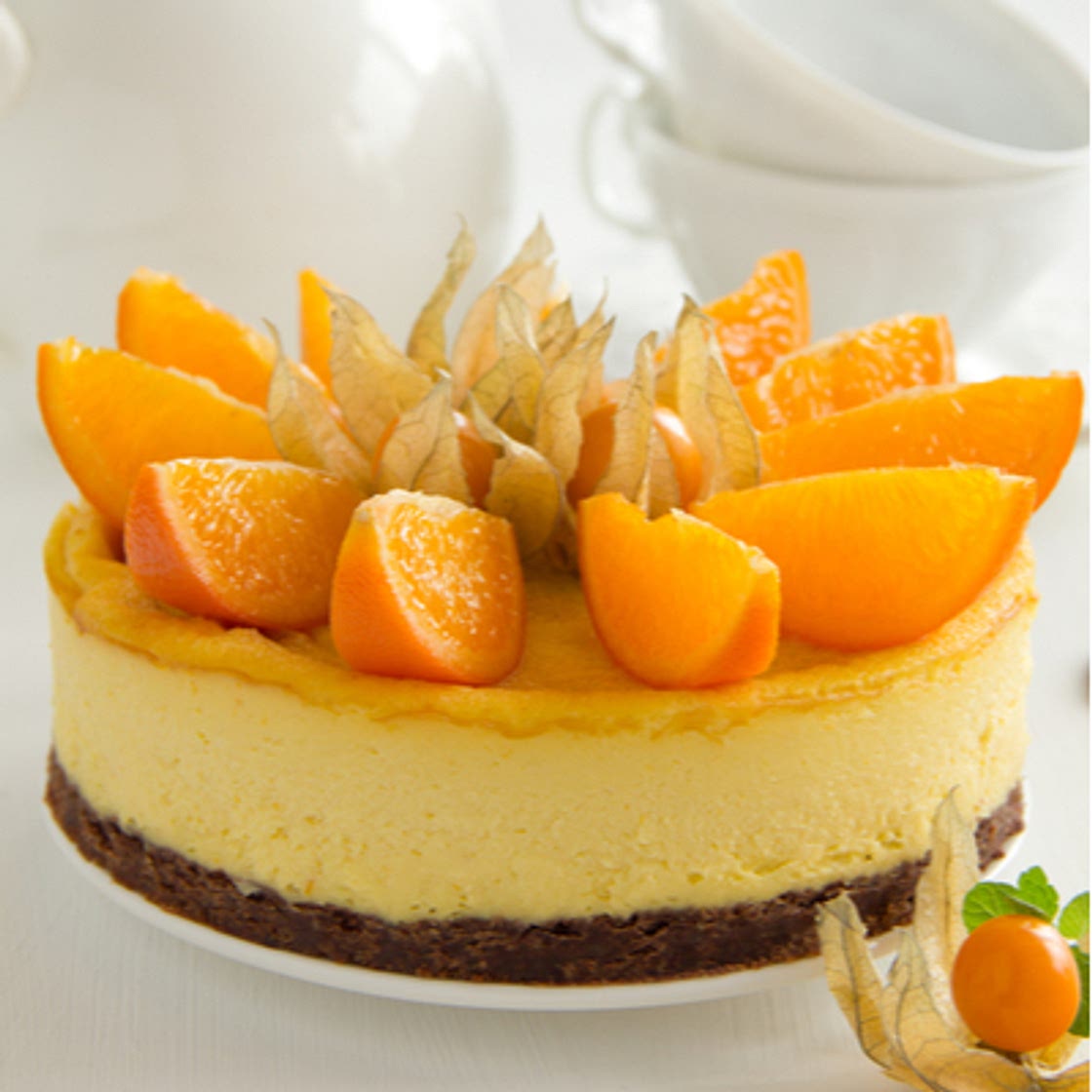 Tarte au fromage et à l'orange