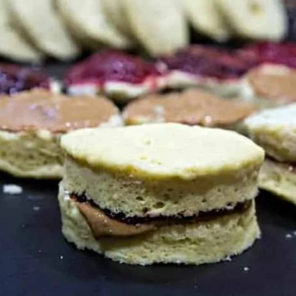 Keto Peanut Butter and Jelly Sandwiches