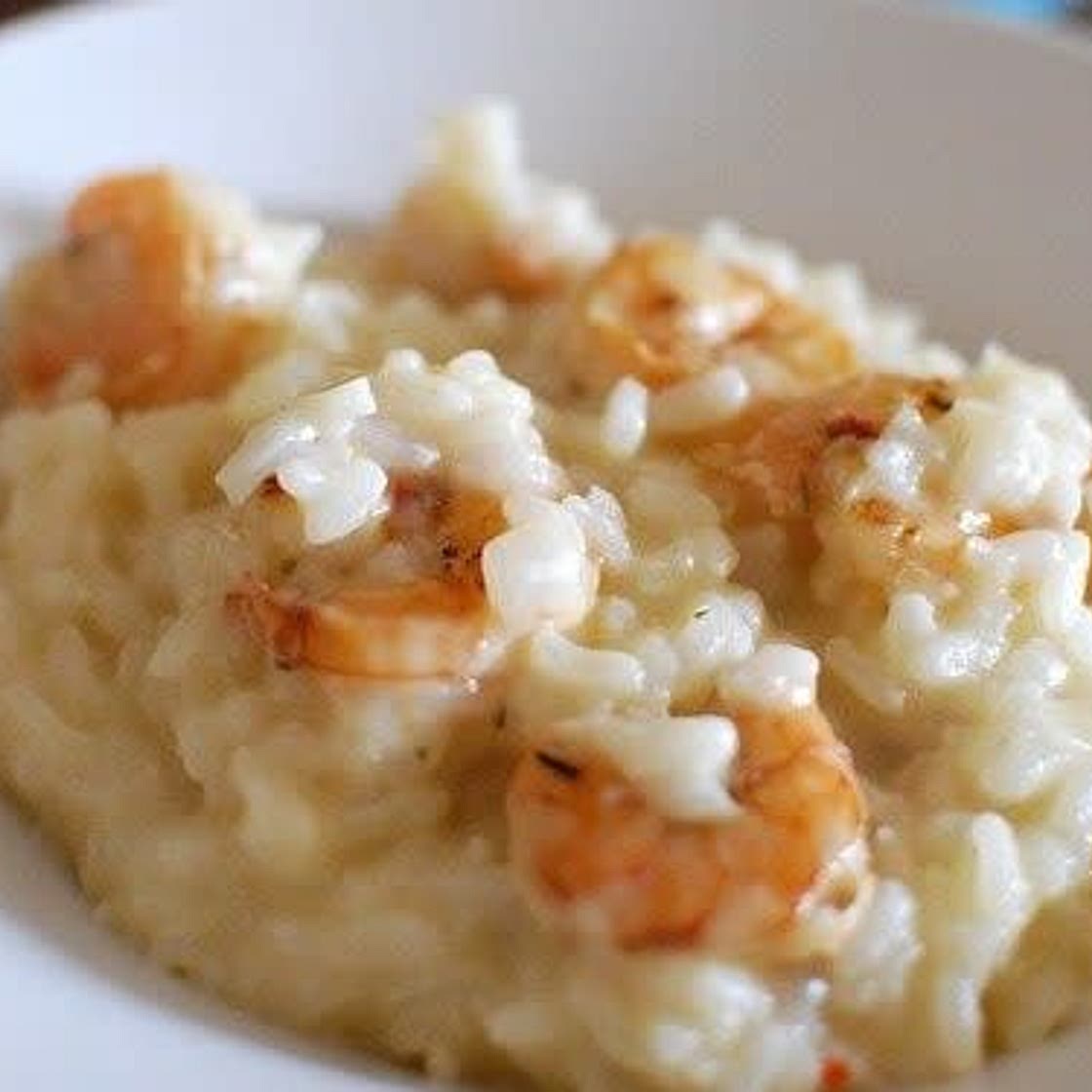 Grilled Shrimp Risotto (Pressure Cooker Version)