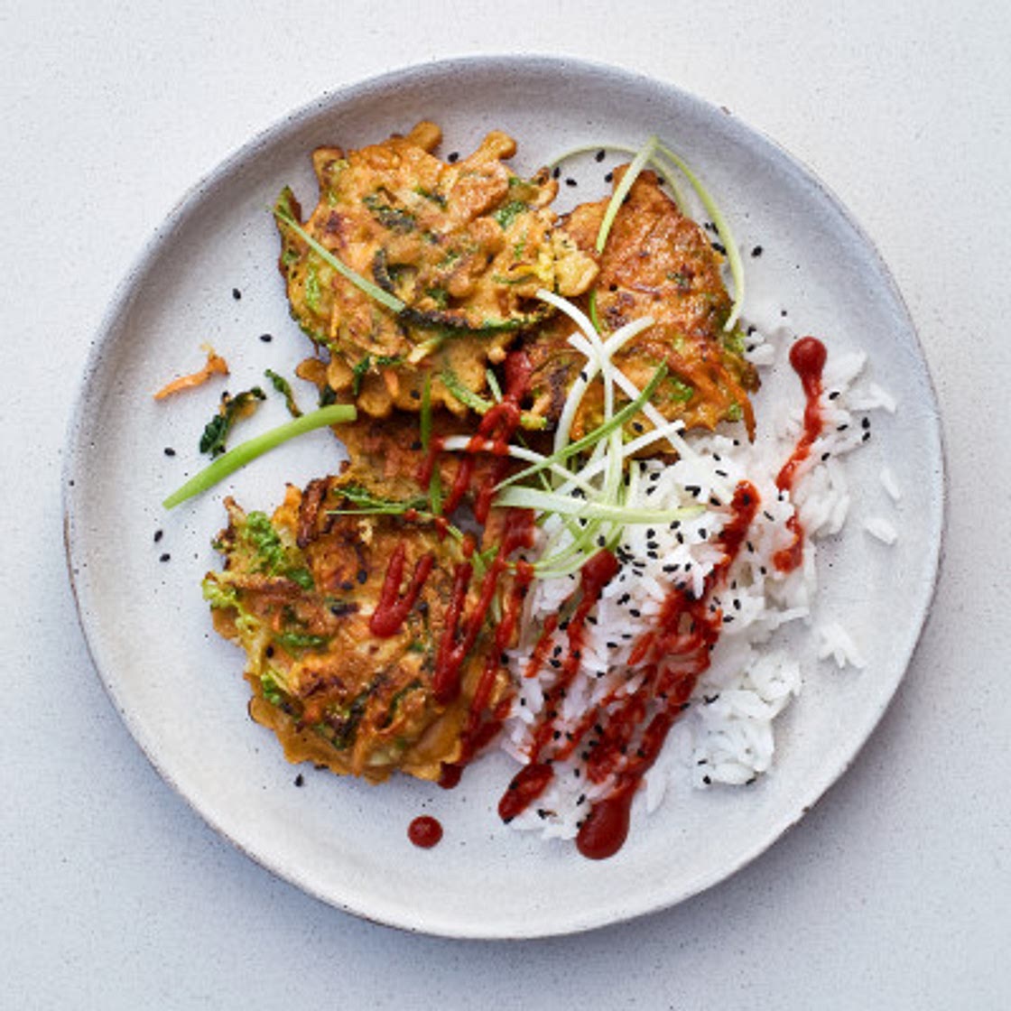 Korean-style vegetable pancakes