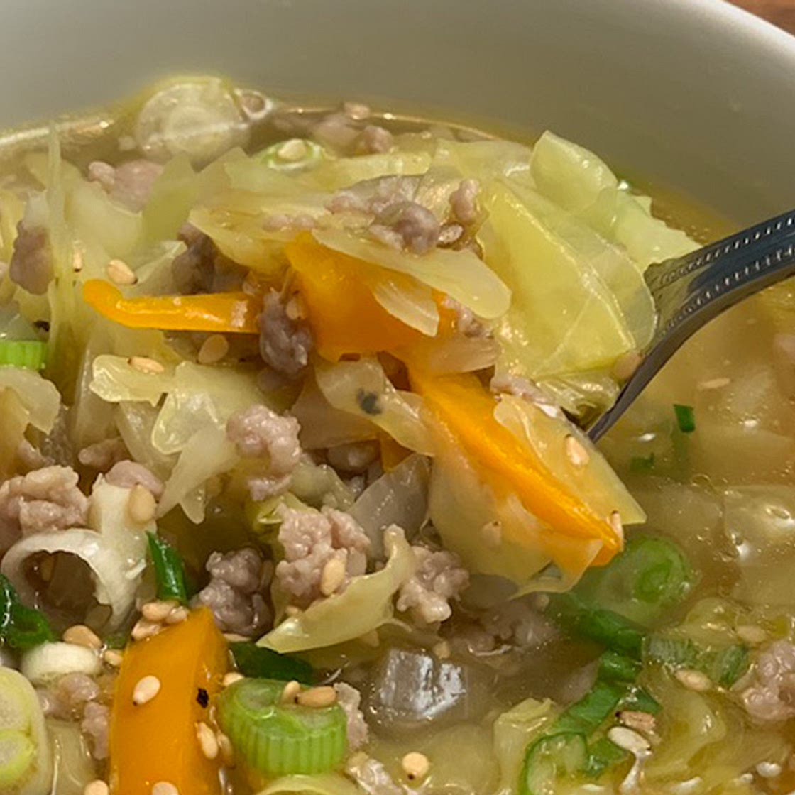 Keto Egg Roll Soup