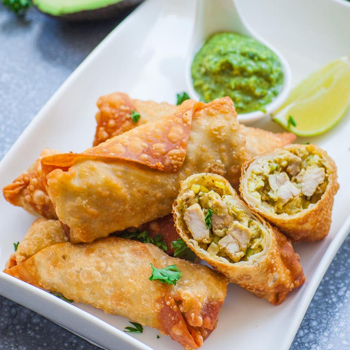 Amazing Avocado Crispy Chicken Excellent Egg Rolls