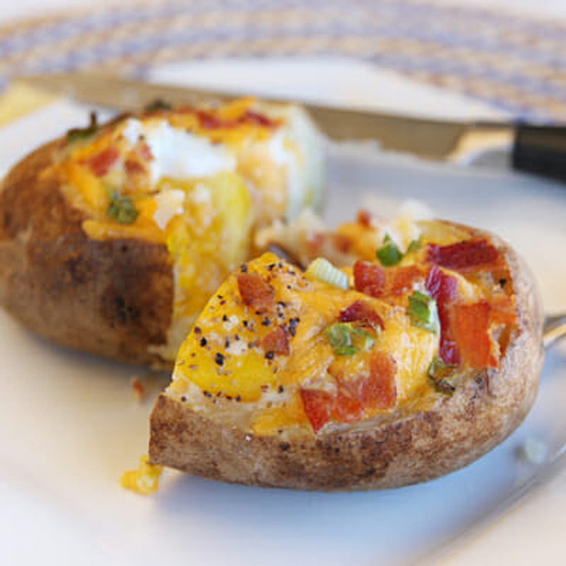 An Idaho Sunrise: Egg-Stuffed Baked Potatoes