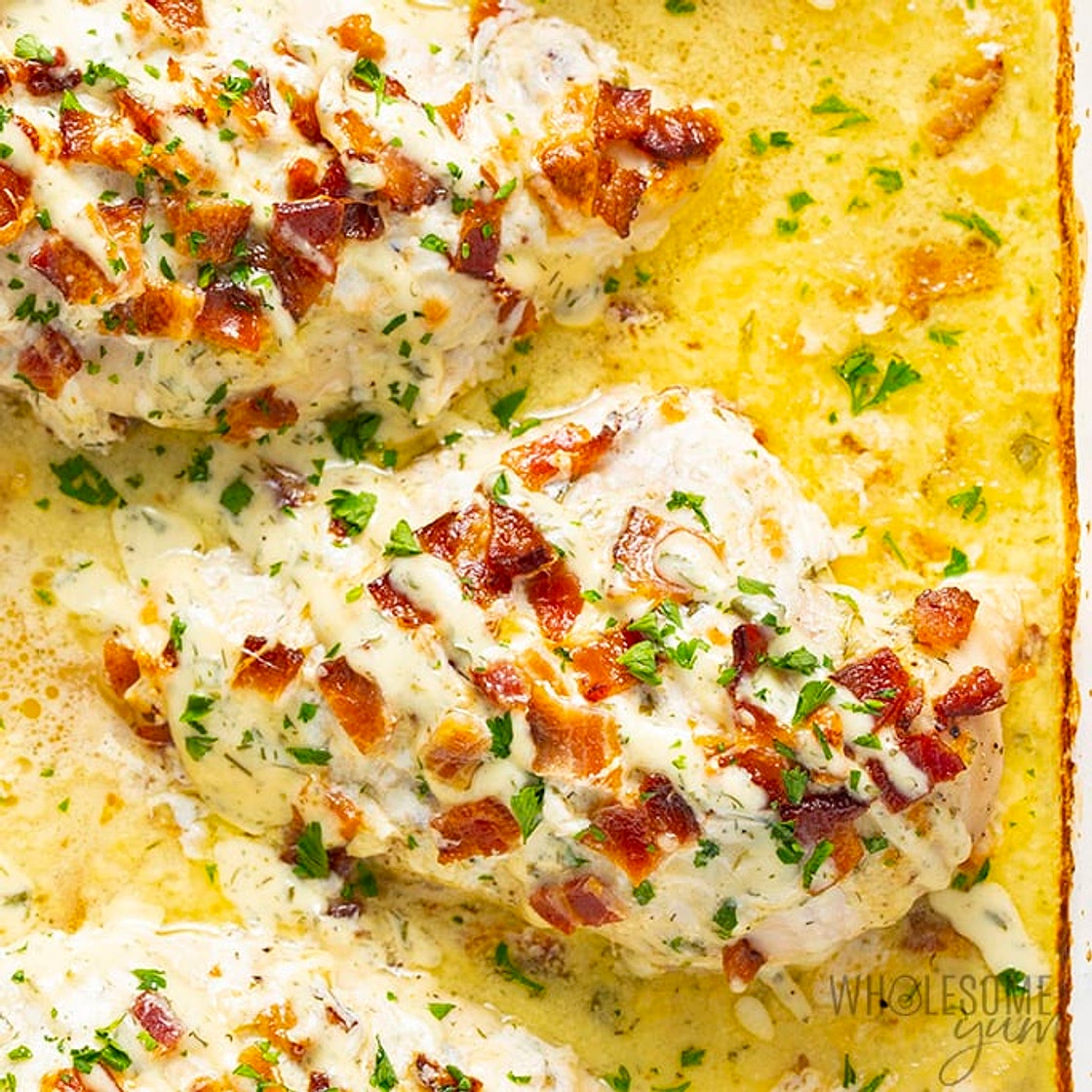 Baked Cheesy Bacon Ranch Chicken Recipe