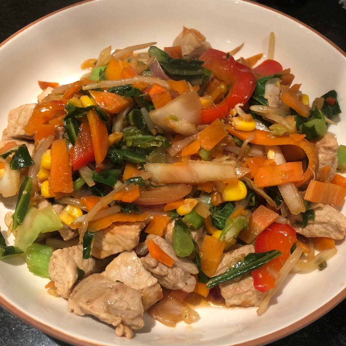 Sticky Pork Stir Fry