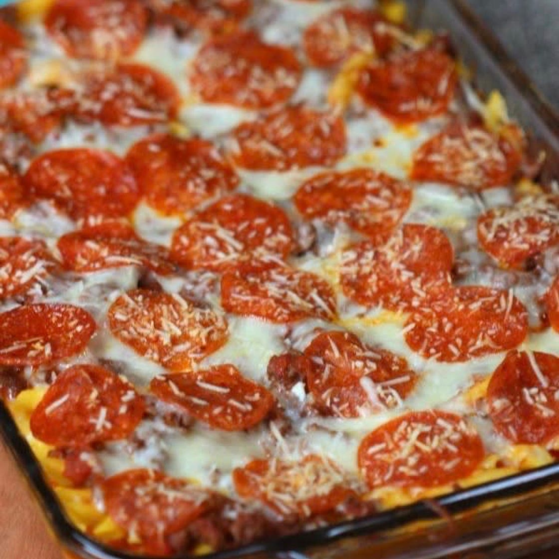 Ramen noodle pizza casserole 