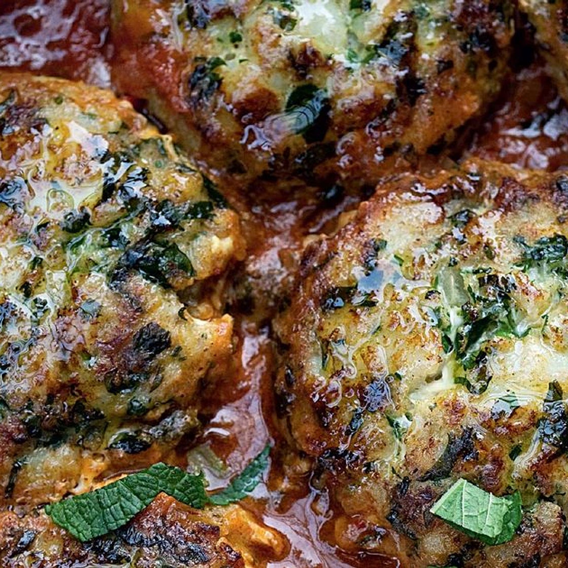 Cod Cakes in Tomato Sauce