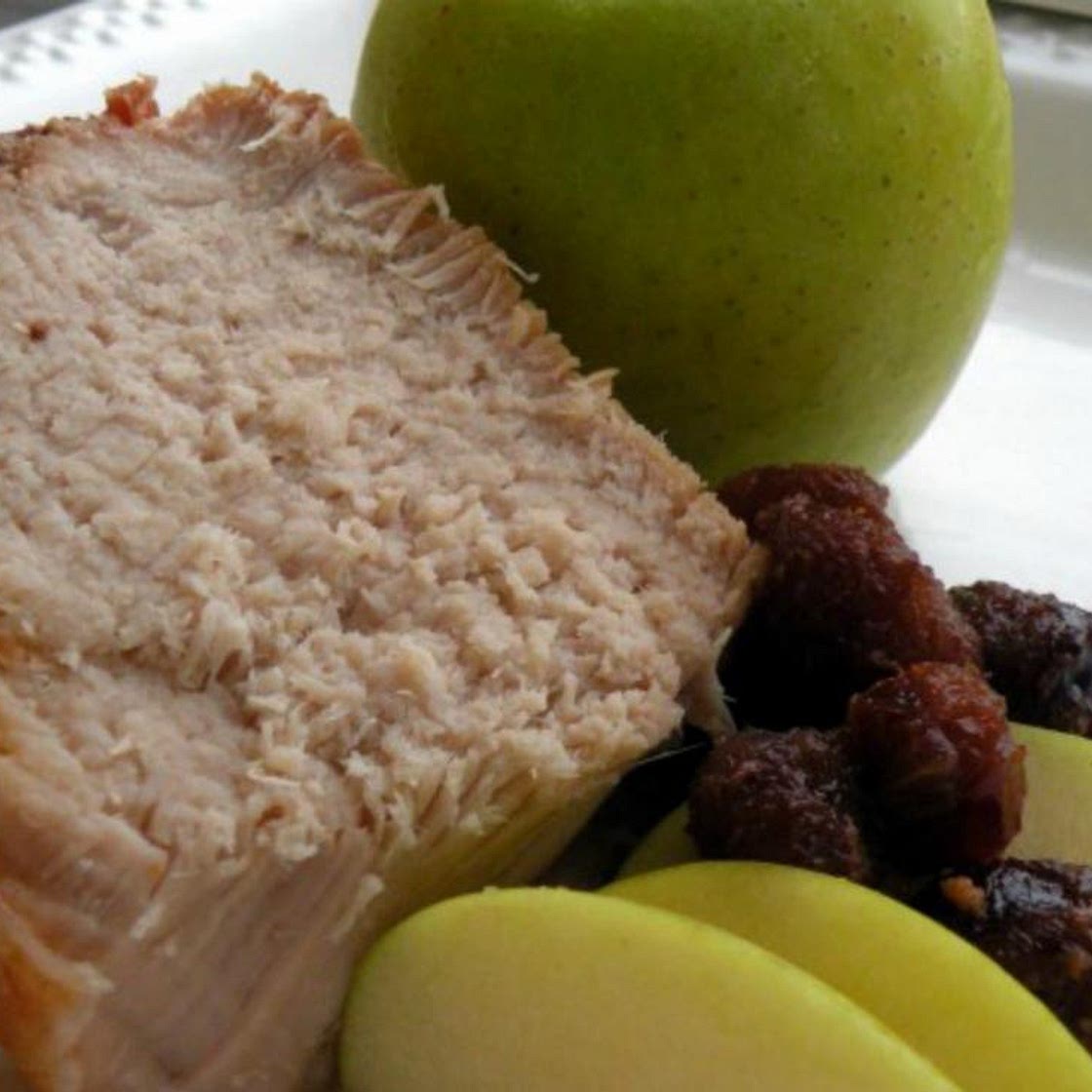 Slow Cooker Apple Cherry Pork Loin - Dump and Go Dinner