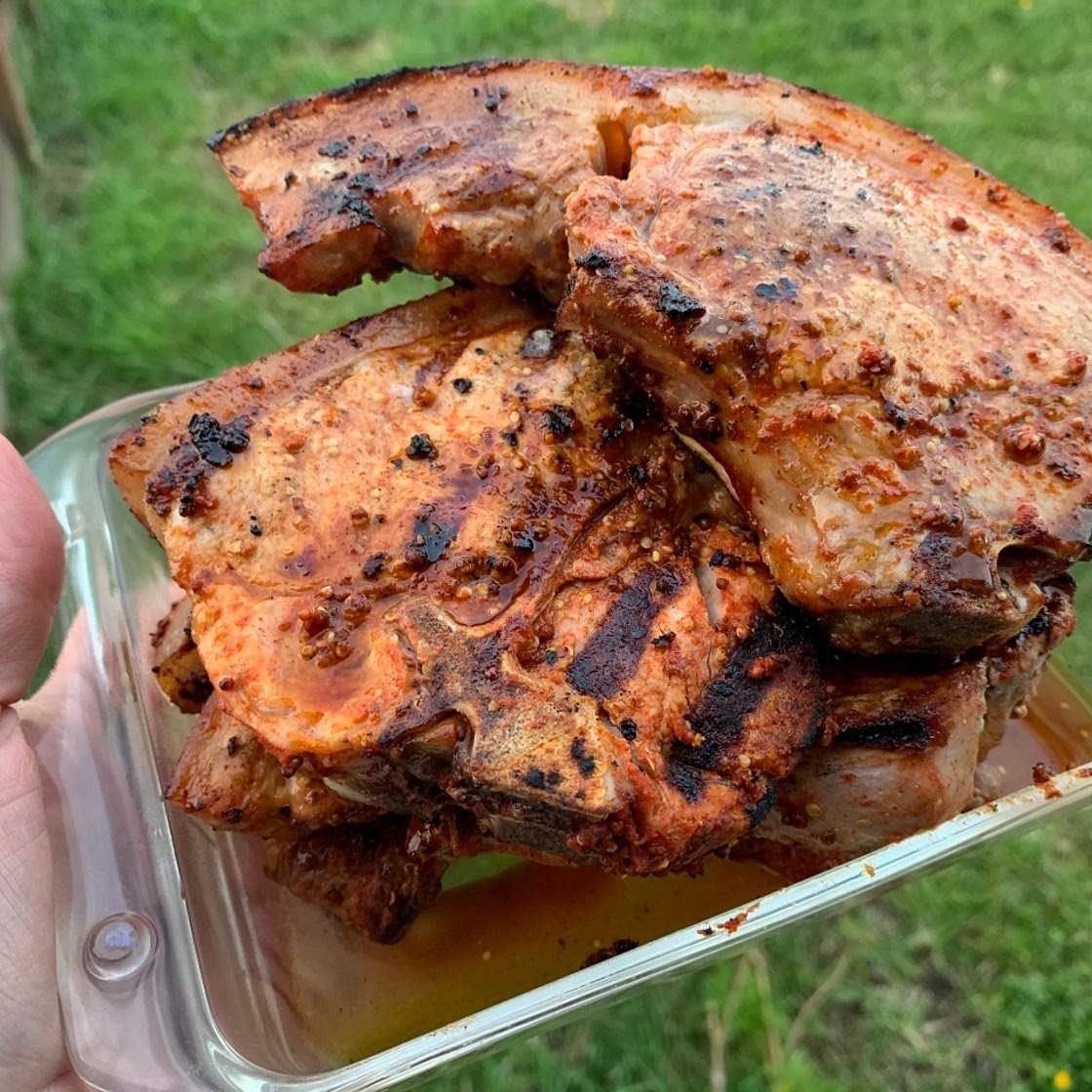 Smokey paprika and lemon pork chops (low sodium)