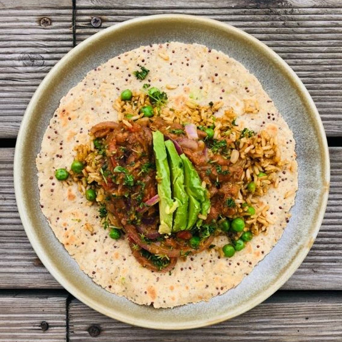 Mexican Rice Burritos