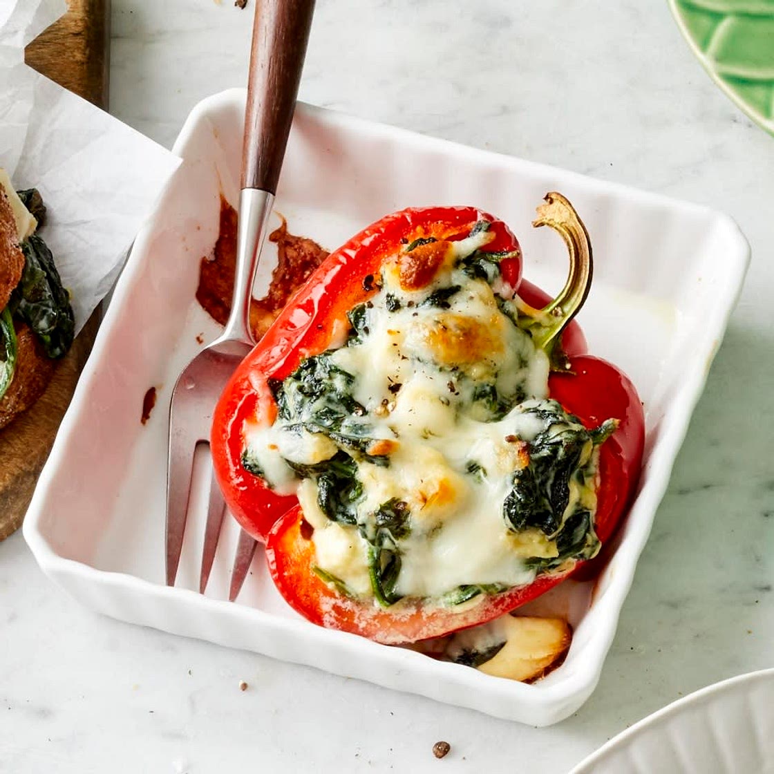 Spanakopita Stuffed Peppers